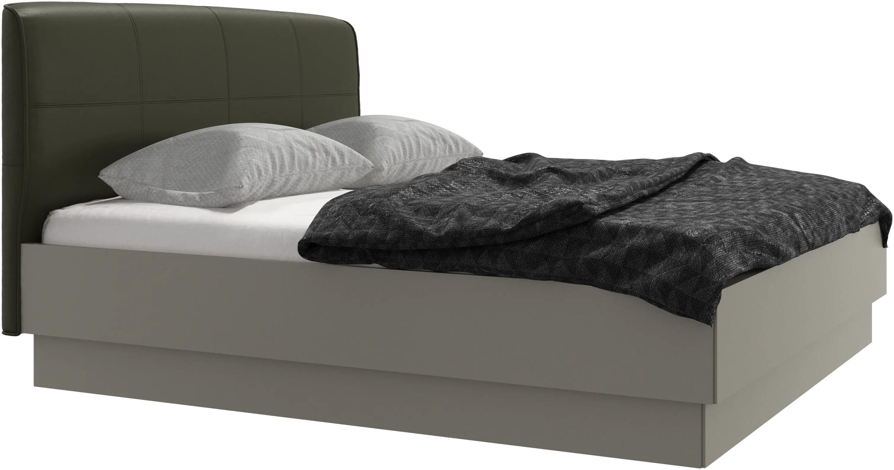 Houston, upholstered bed with storage