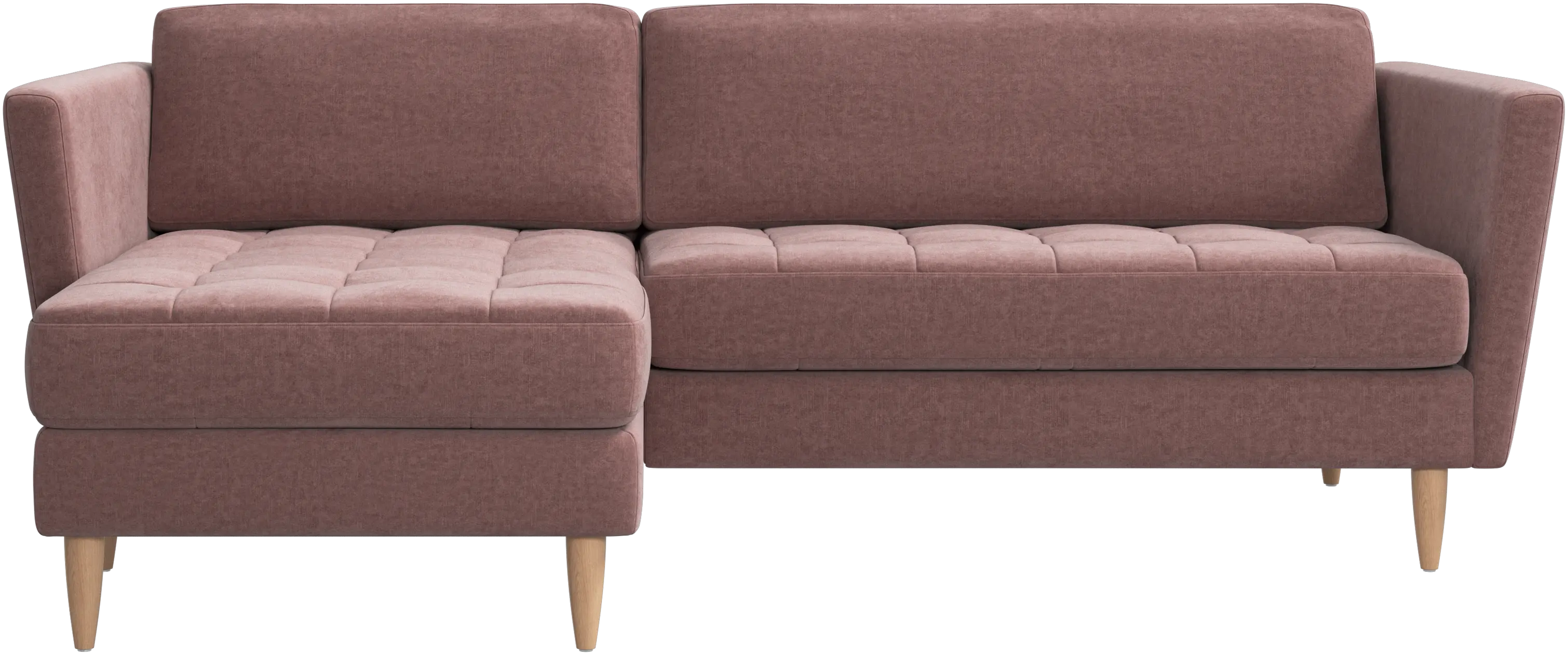 Osaka sofa with resting unit, tufted seat