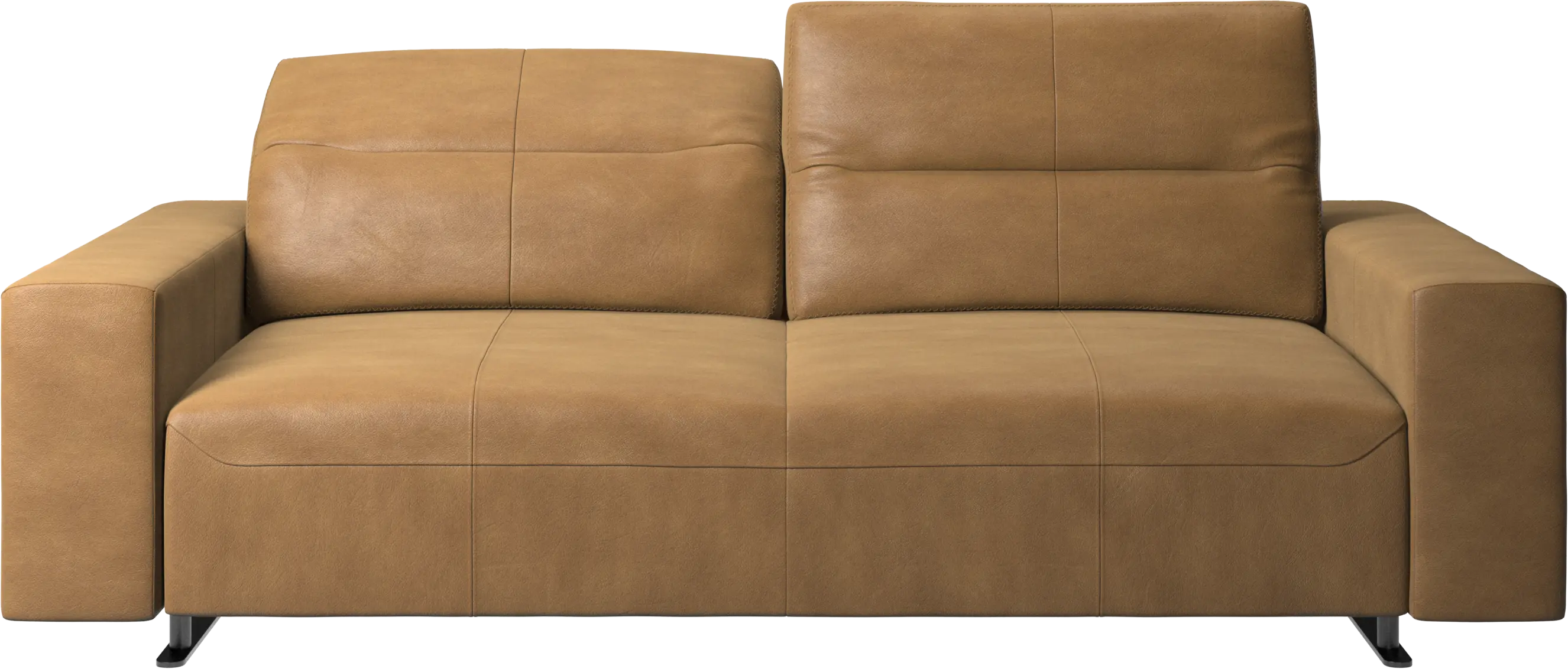 Hampton sofa with adjustable back and storage on the right side