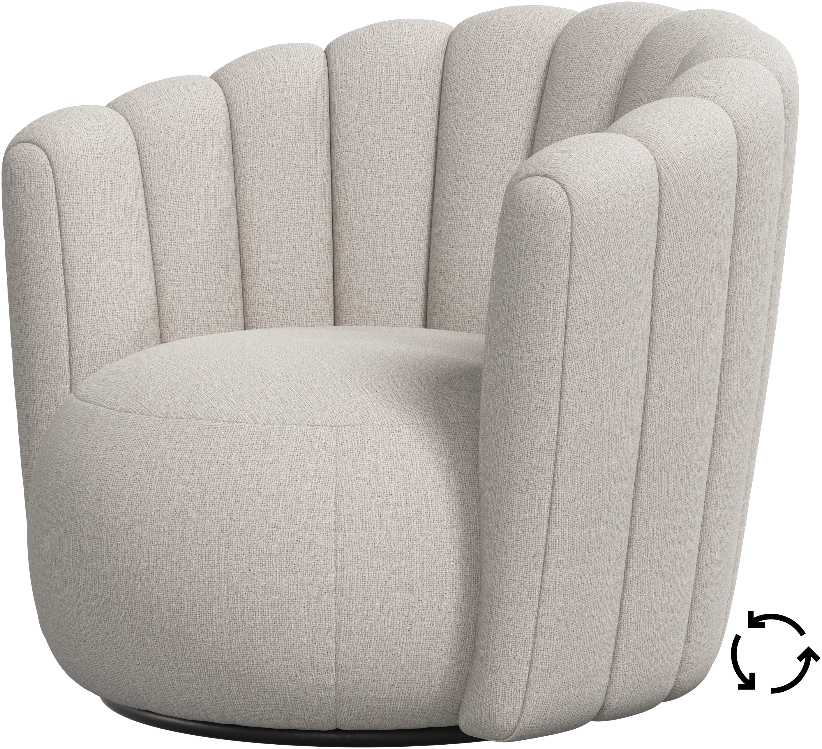 Sweet Art armchair with swivel function