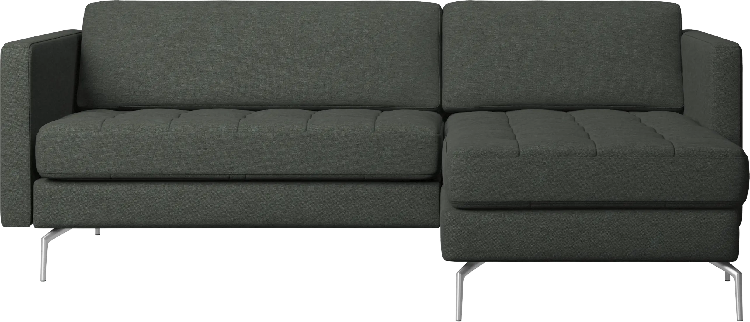 Osaka sofa with resting unit, tufted seat