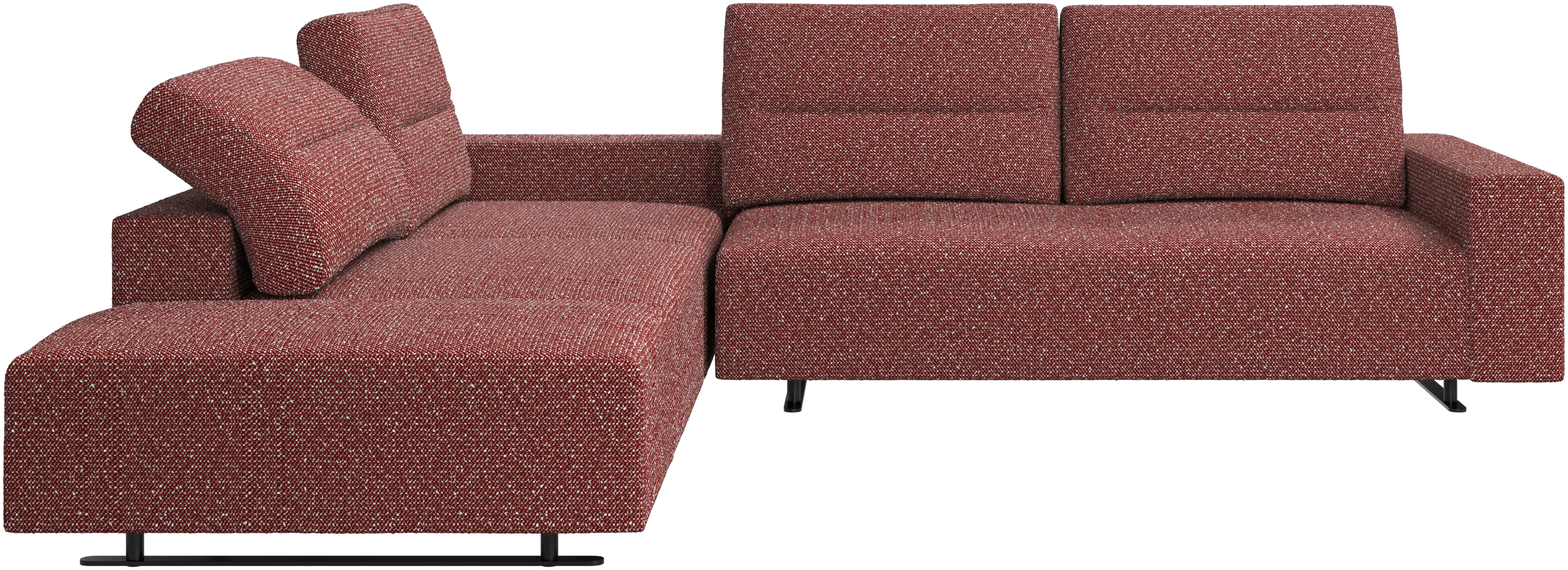 Hampton corner sofa with adjustable back and lounging unit