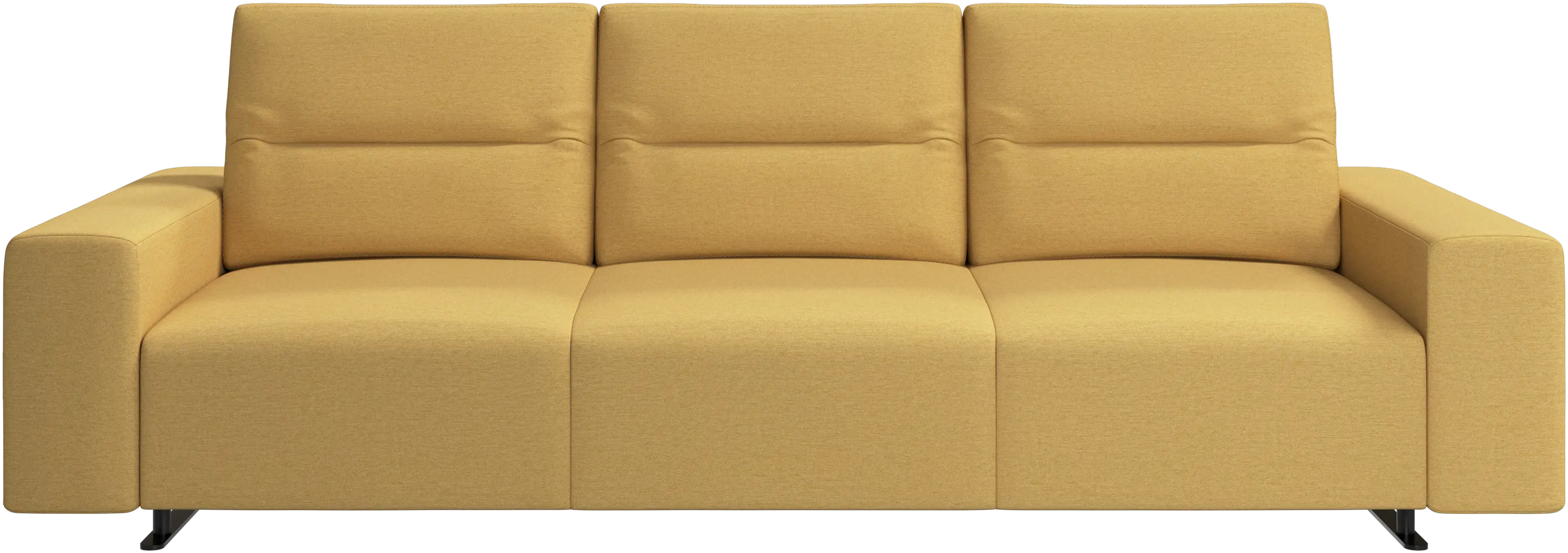 Hampton sofa with adjustable back and storage on the right side