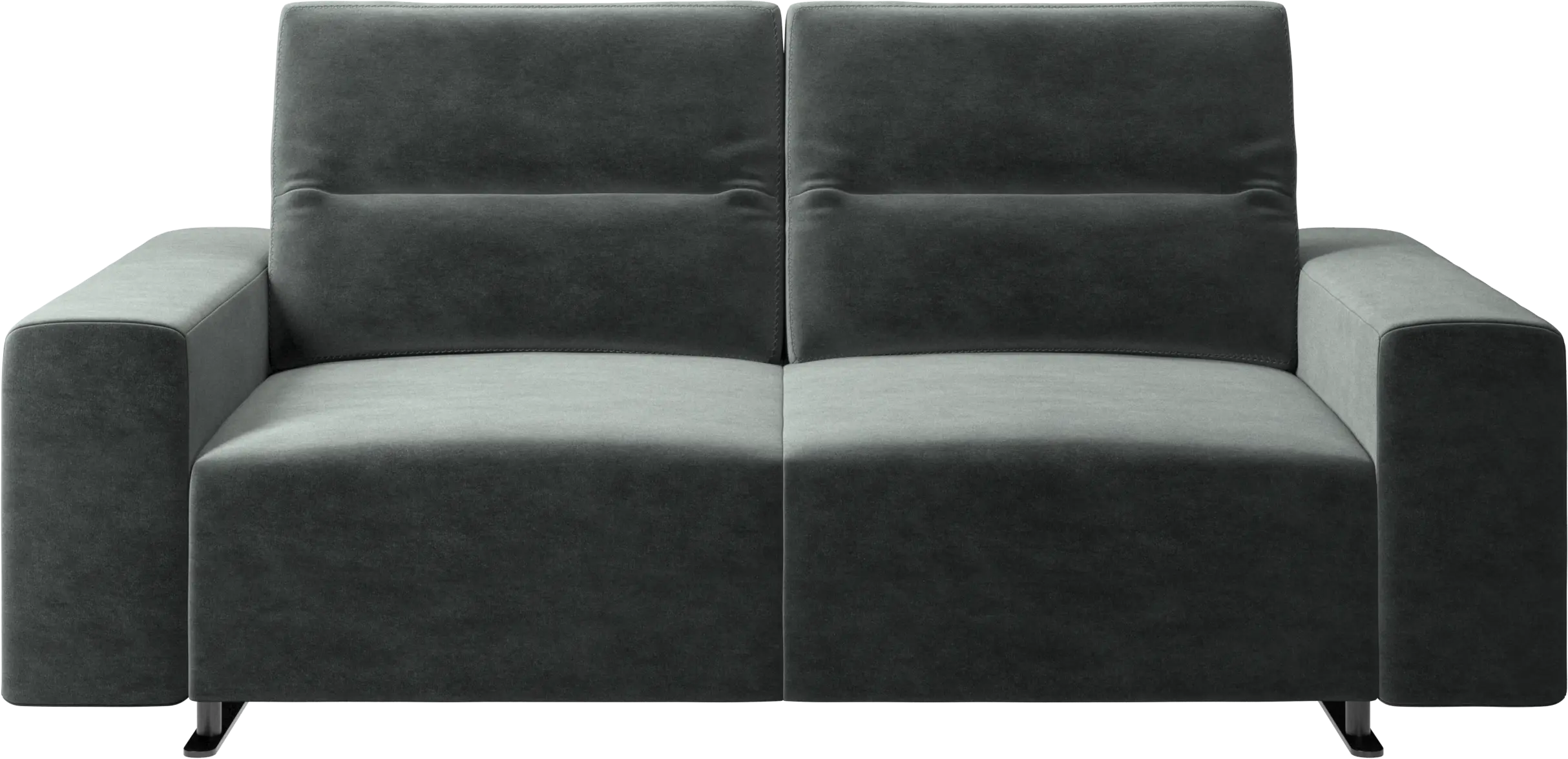 Hampton sofa with adjustable back and storage on the right side