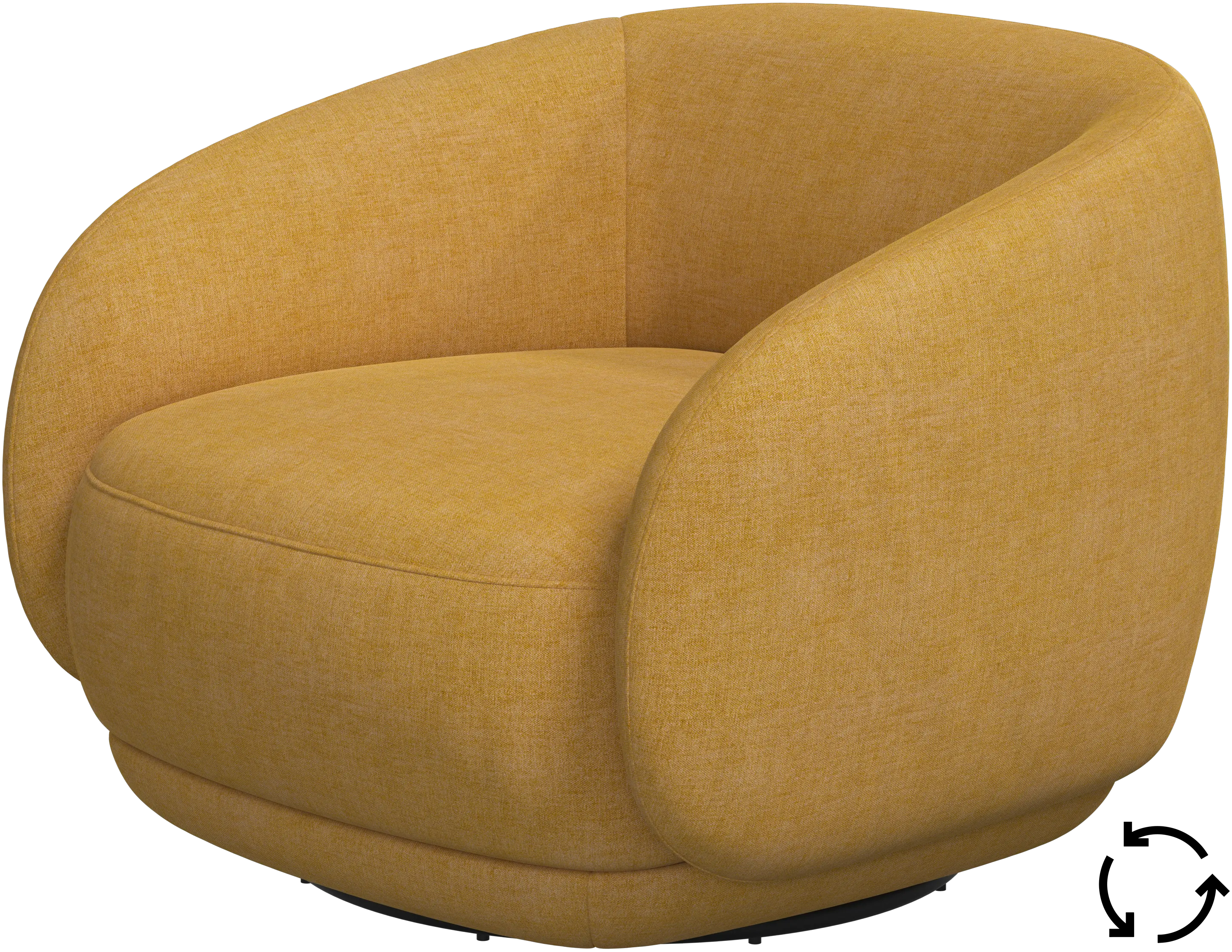 Bolzano armchair with swivel function
