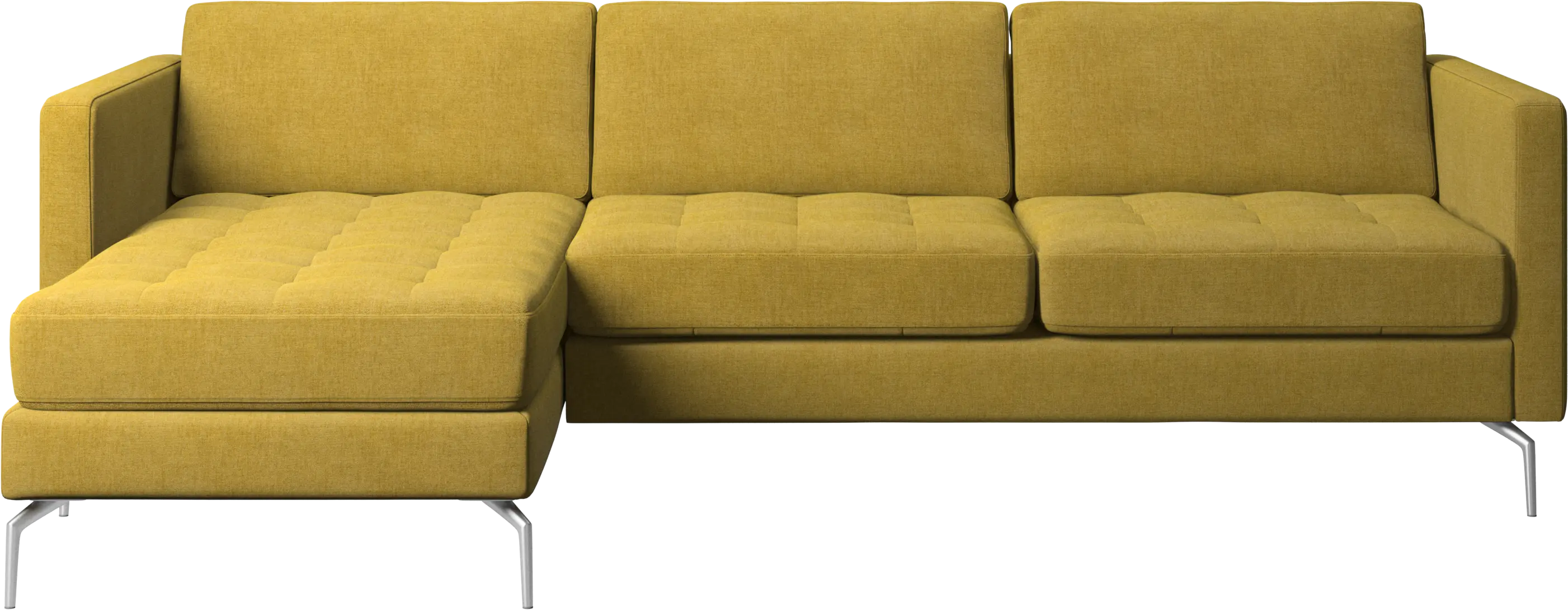 Osaka sofa with resting unit, tufted seat