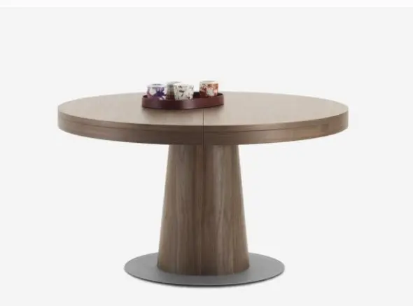 Dining tables [Granada - 5500] Granada table with supplementary table, walnut veneer.