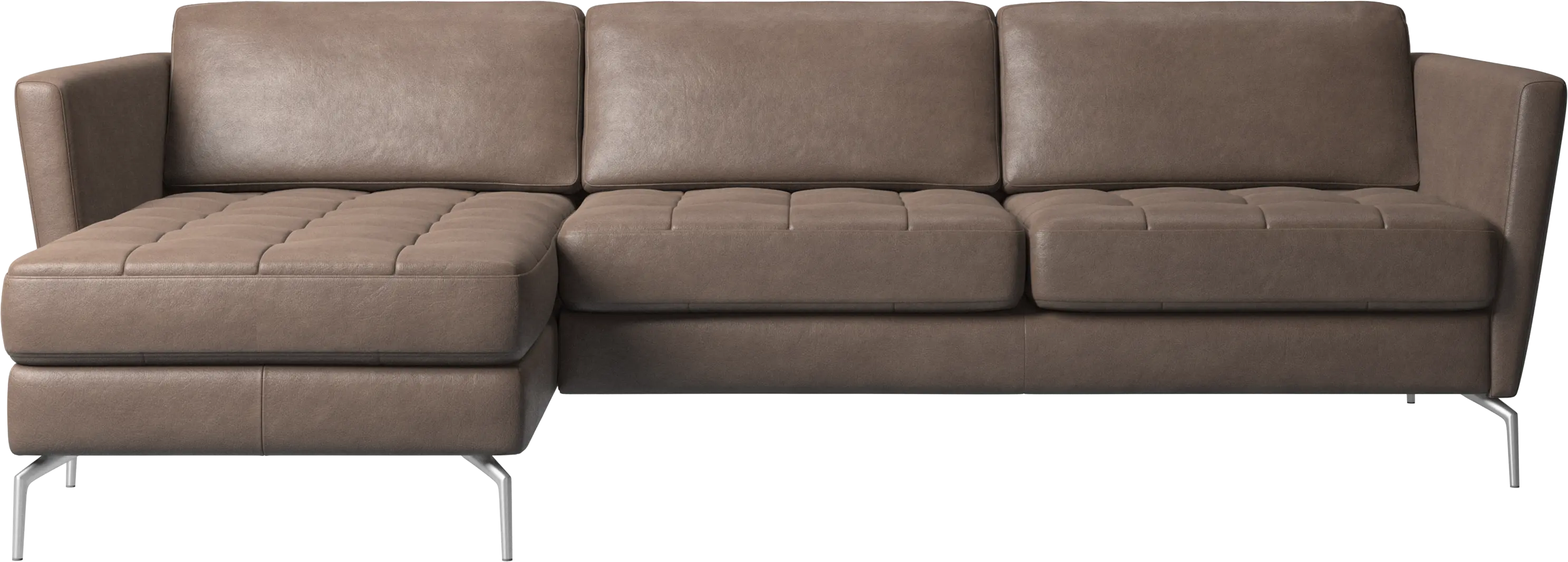 Osaka sofa with resting unit, tufted seat