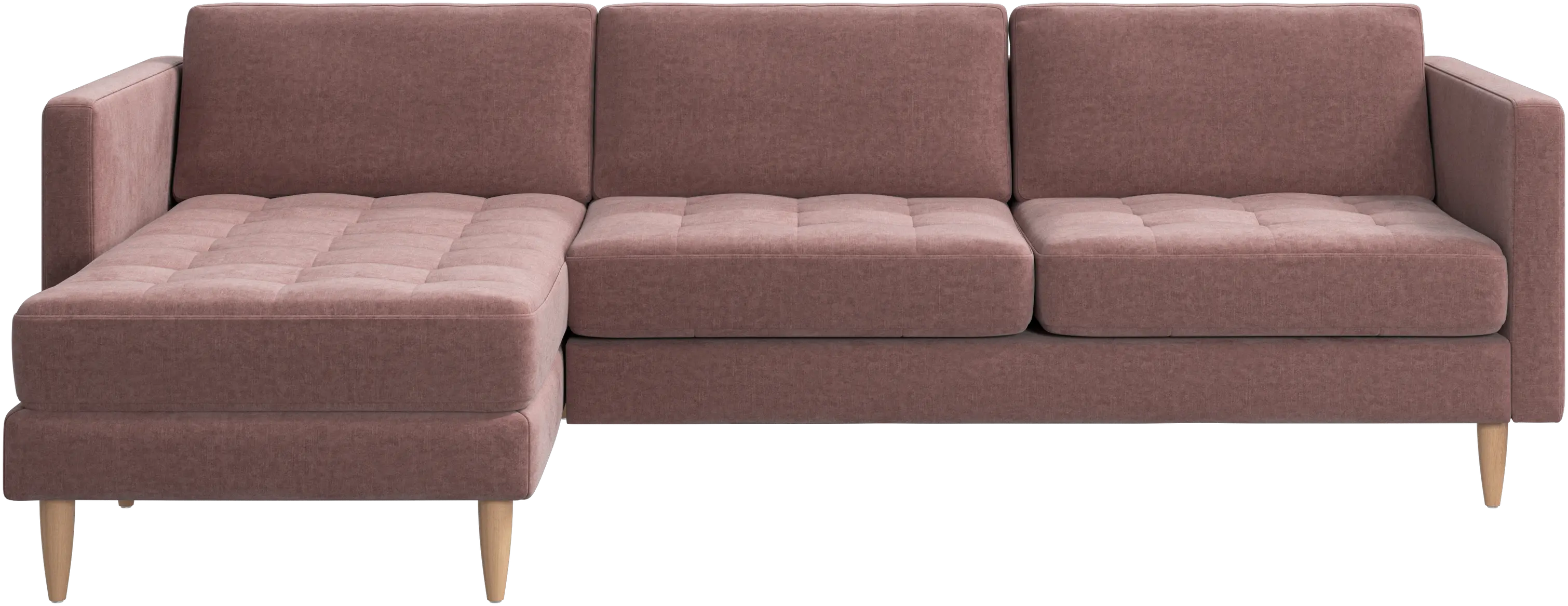 Osaka sofa with resting unit, tufted seat