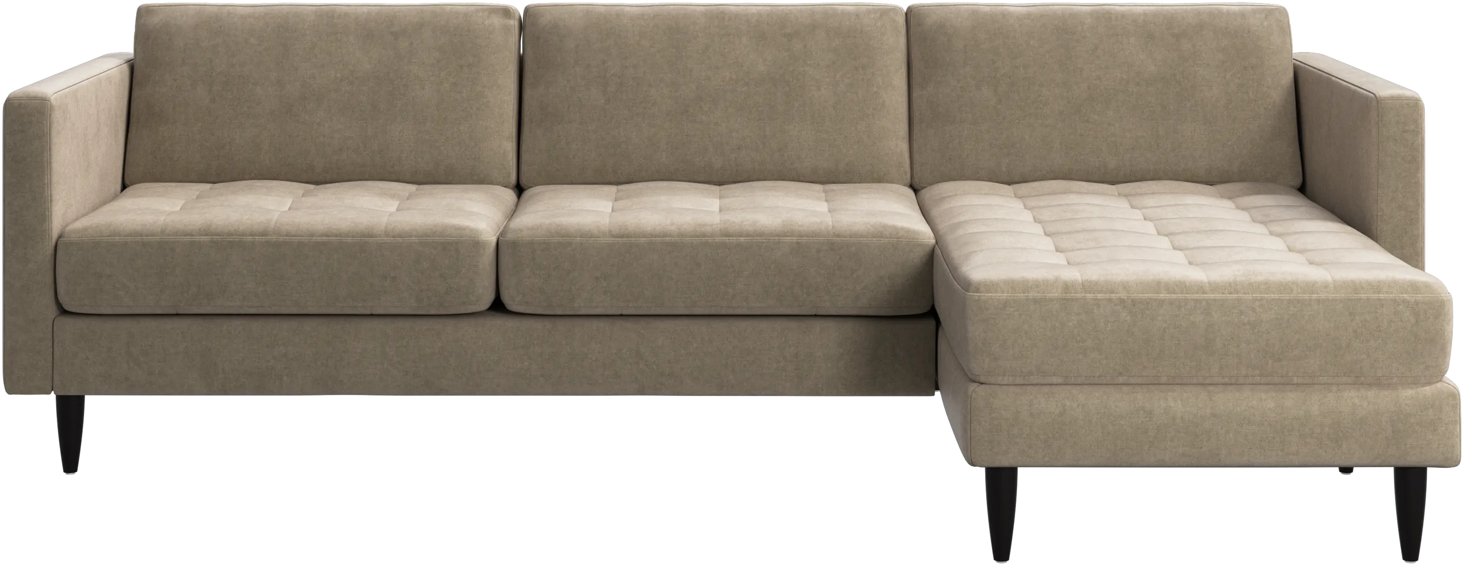 Osaka sofa with resting unit, tufted seat