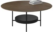 Madrid coffee table ,rust ceramic/matt black structure lacquered/matt black structure lacquered.