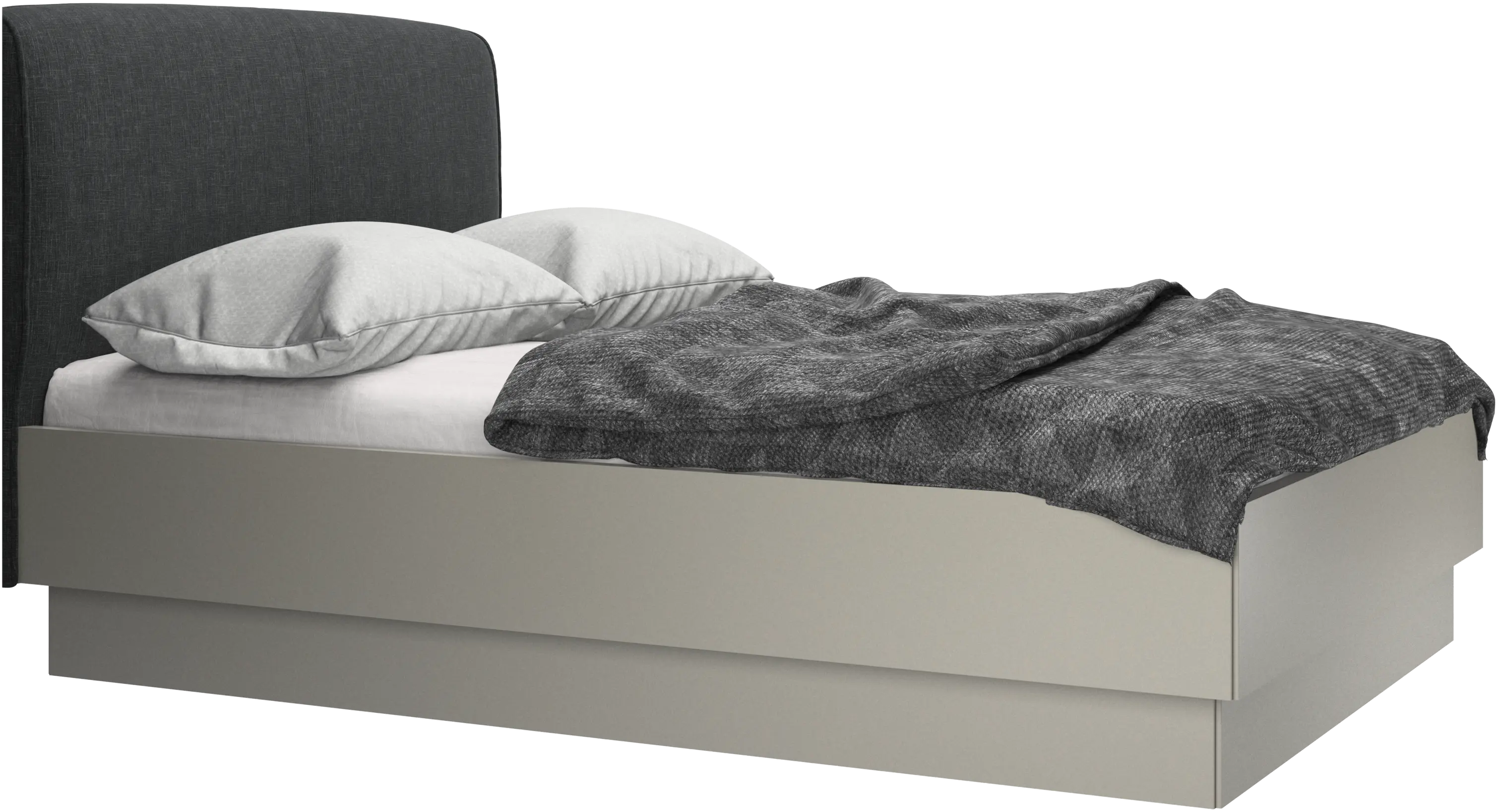 Houston, upholstered bed with storage