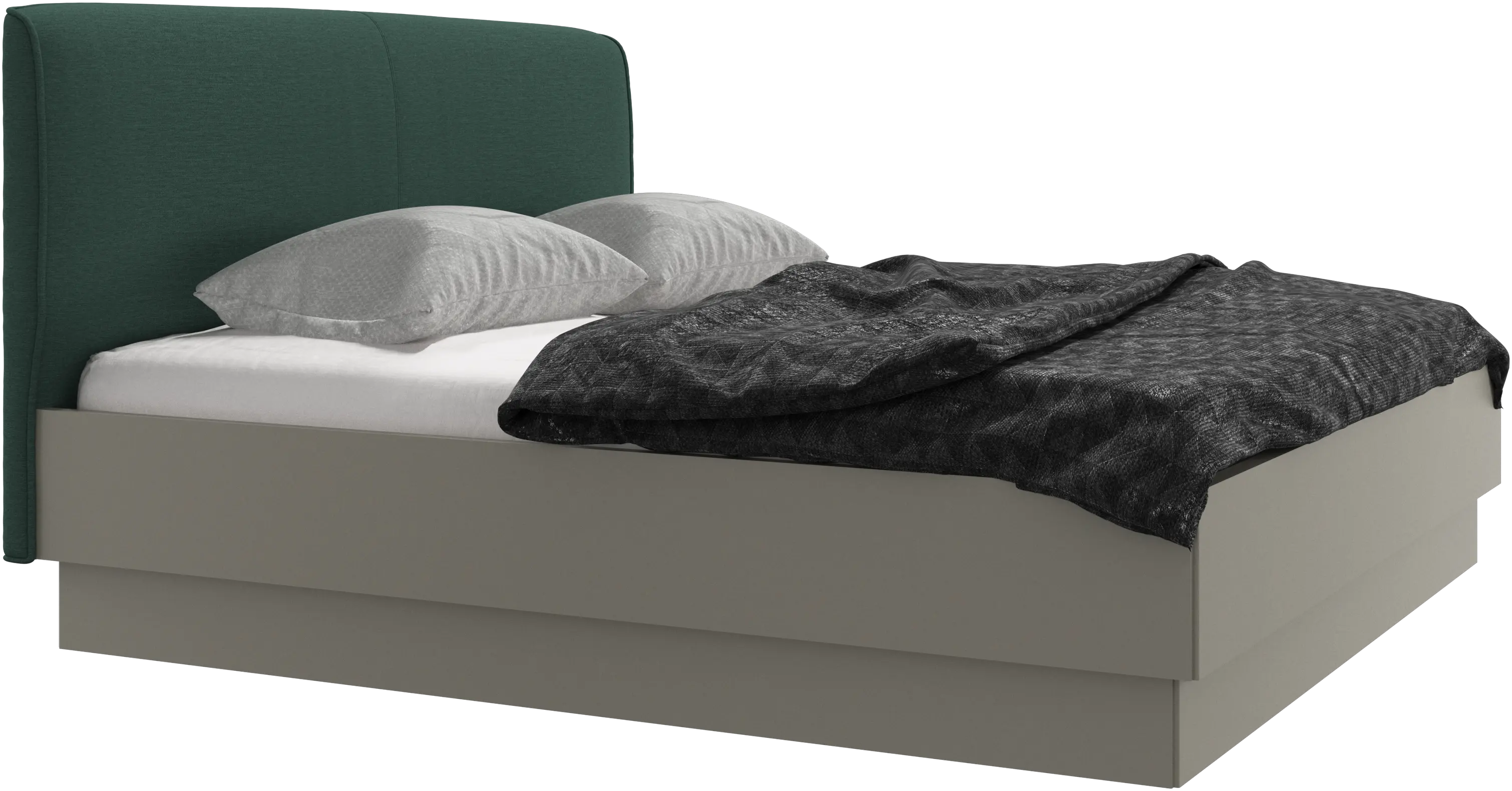 Houston, upholstered bed with storage