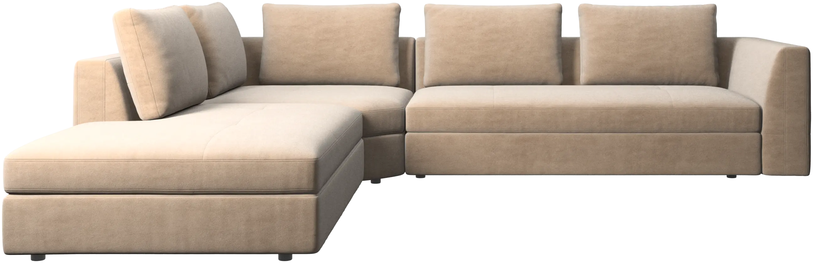 Bergamo corner sofa with lounging unit