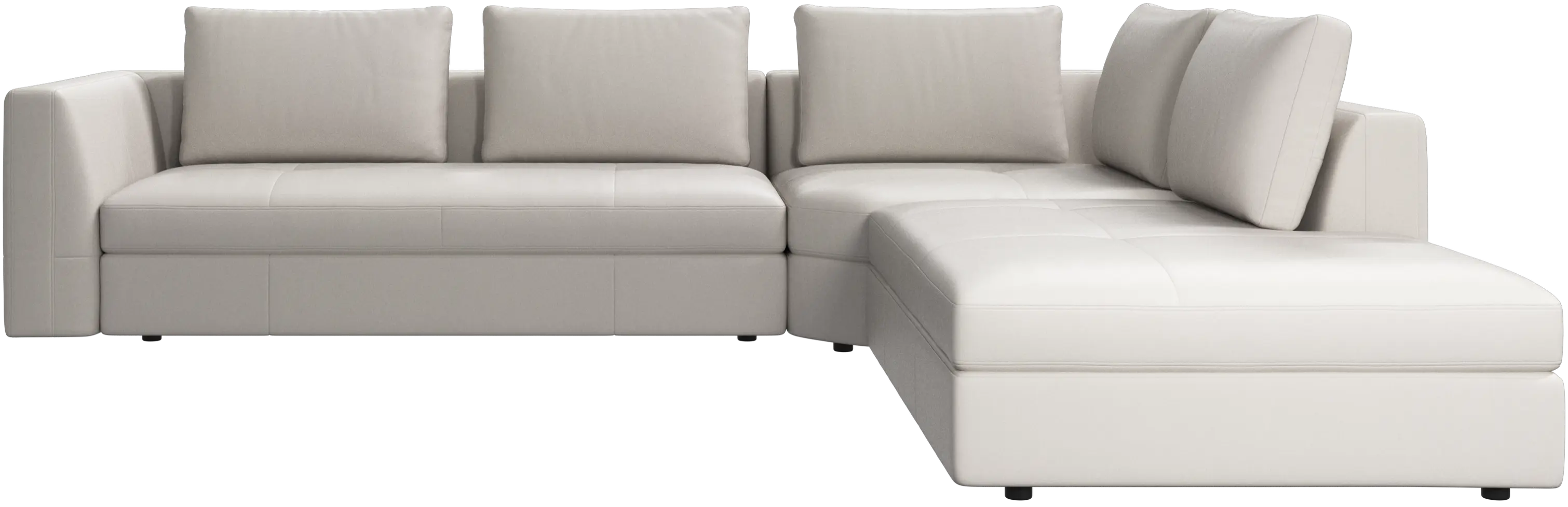 Bergamo corner sofa with lounging unit