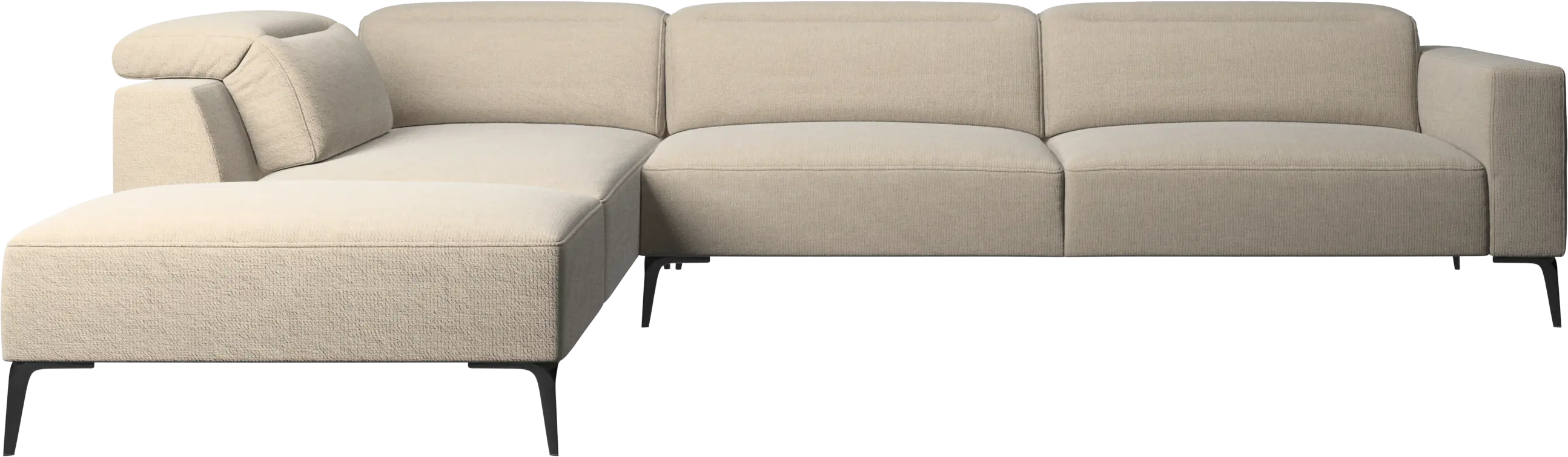 Zürich corner sofa with lounging unit