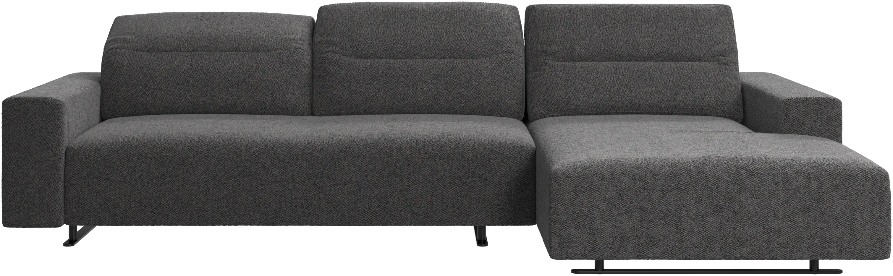 Hampton sofa with adjustable back and resting unit left side