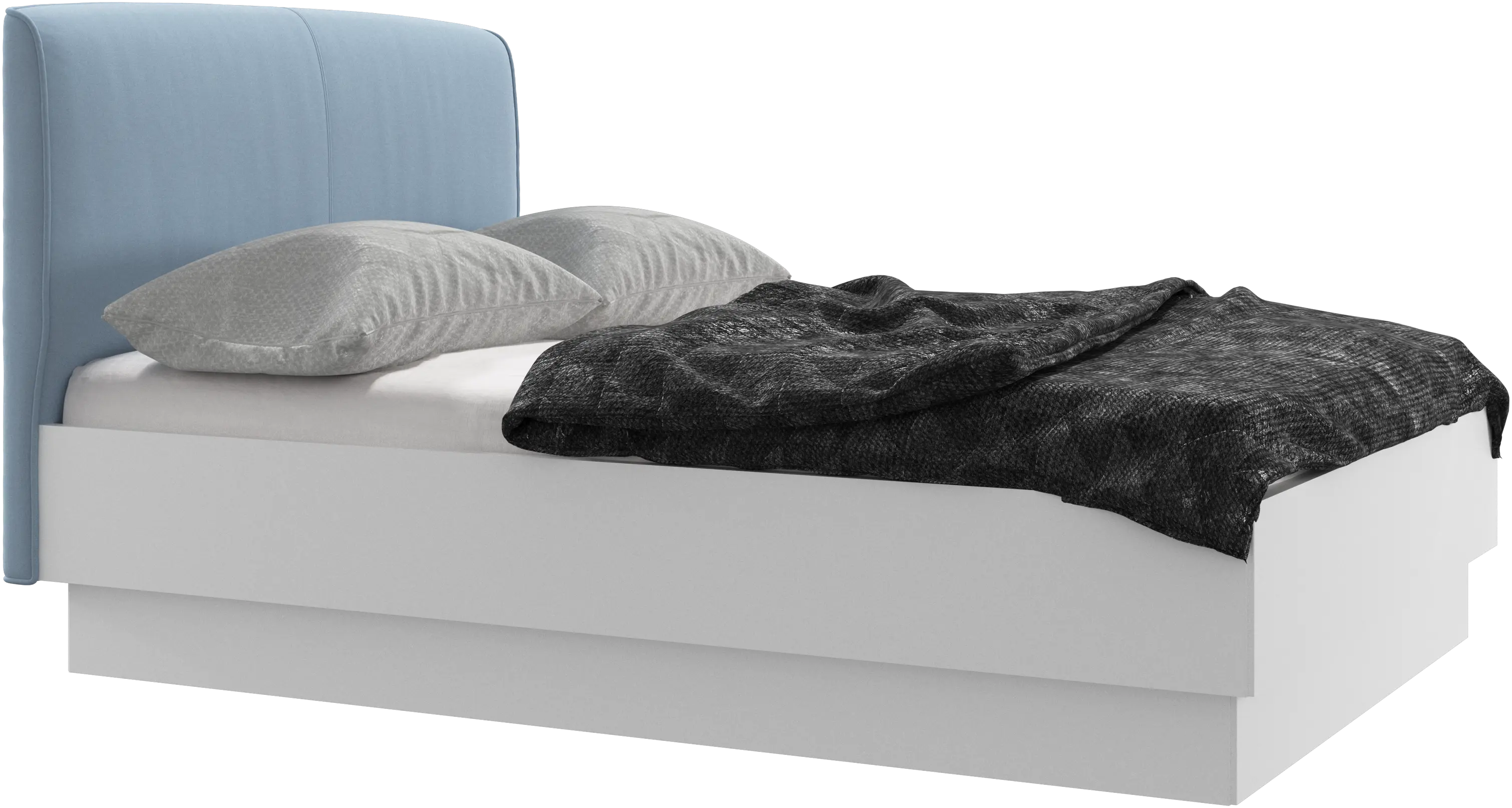 Houston, upholstered bed with storage
