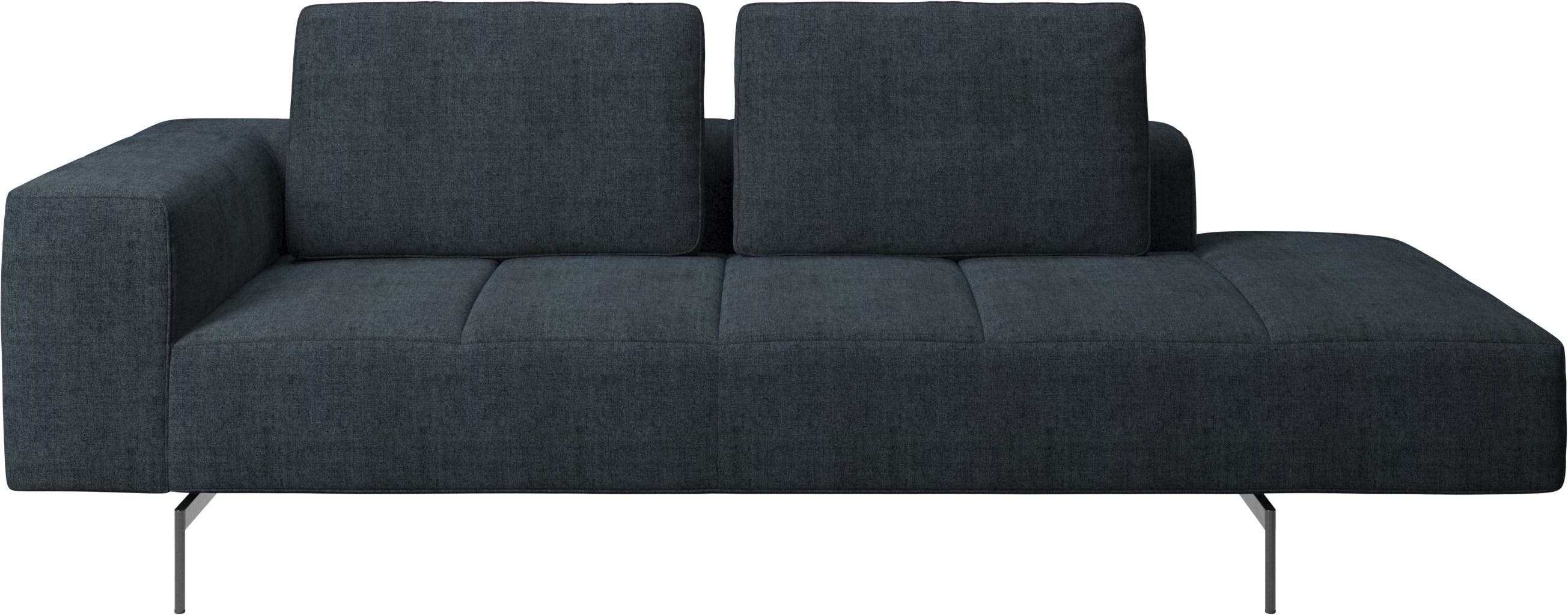 Amsterdam resting module for sofa, armrest left, open end right