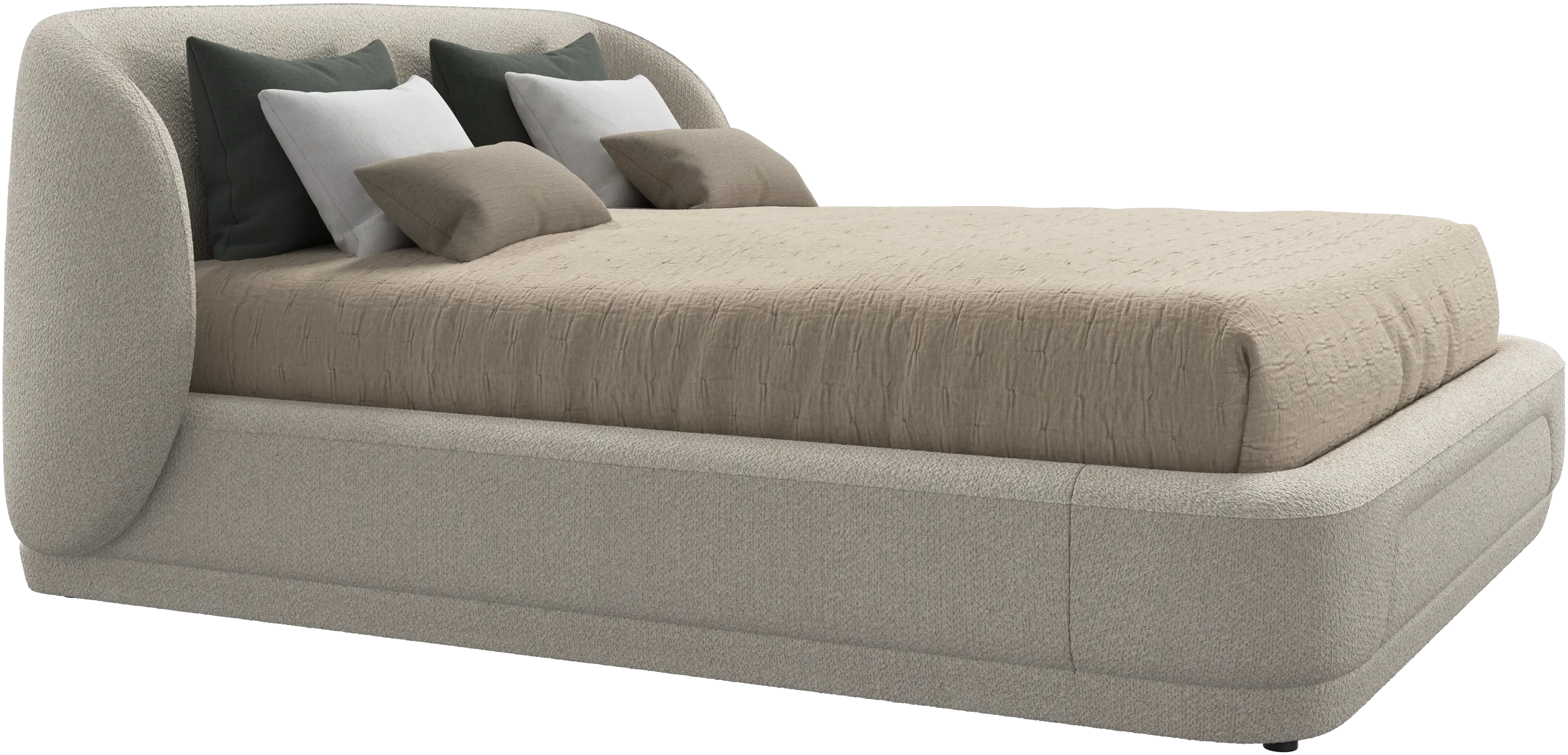 Bolzano bed with slats  - W152,5xL203cm