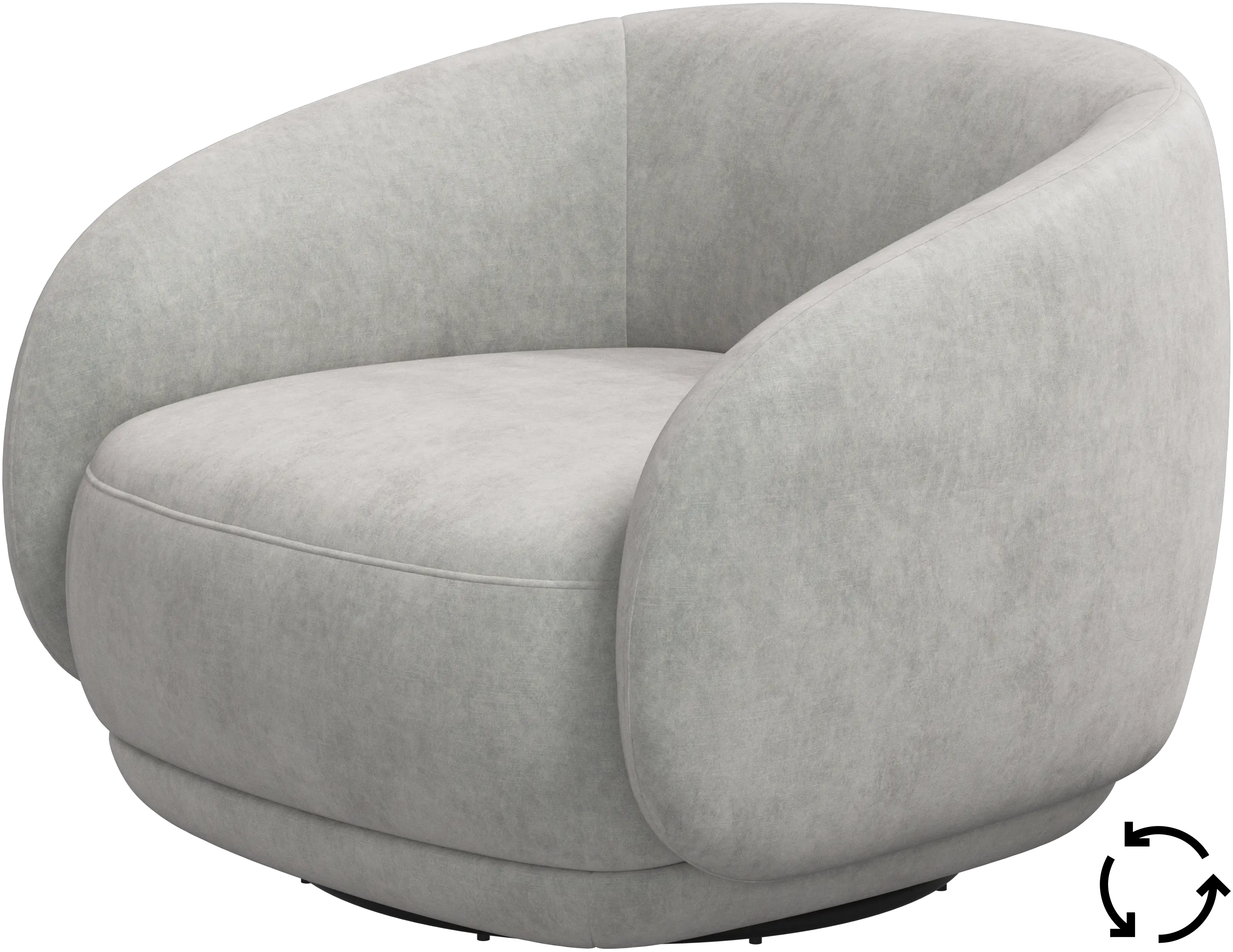 Bolzano chair with swivel base