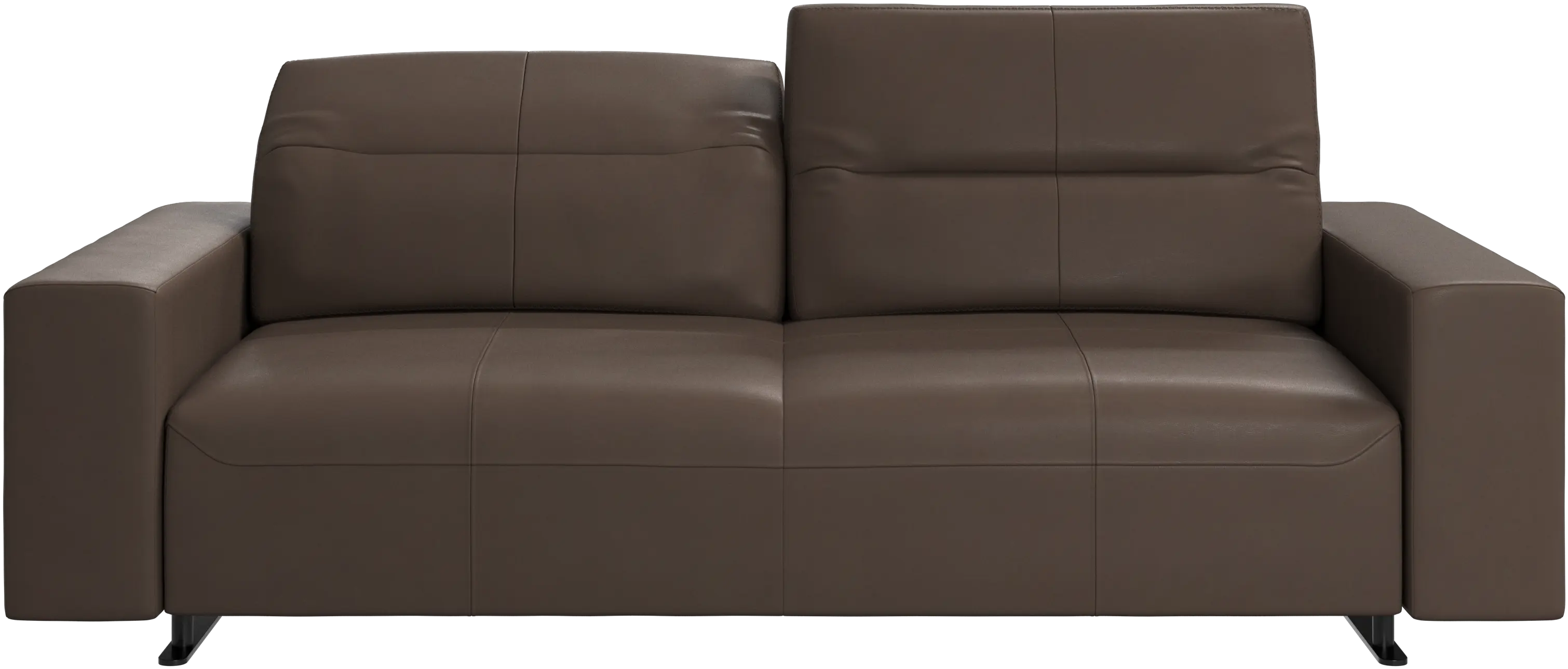 Hampton sofa with adjustable back and storage on the left side