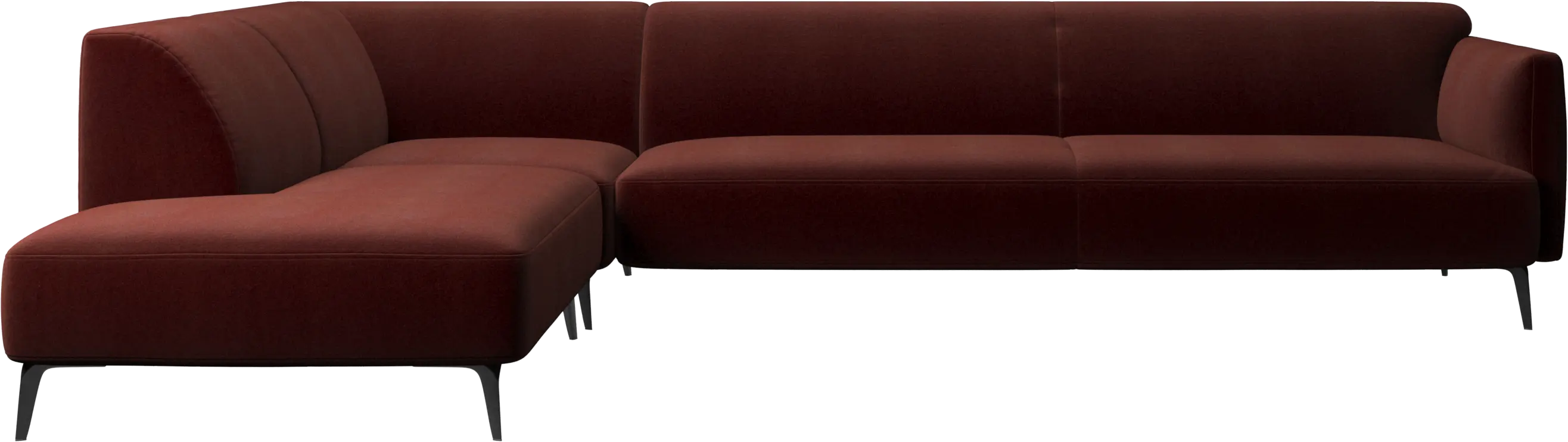 Modena corner sofa with lounging unit