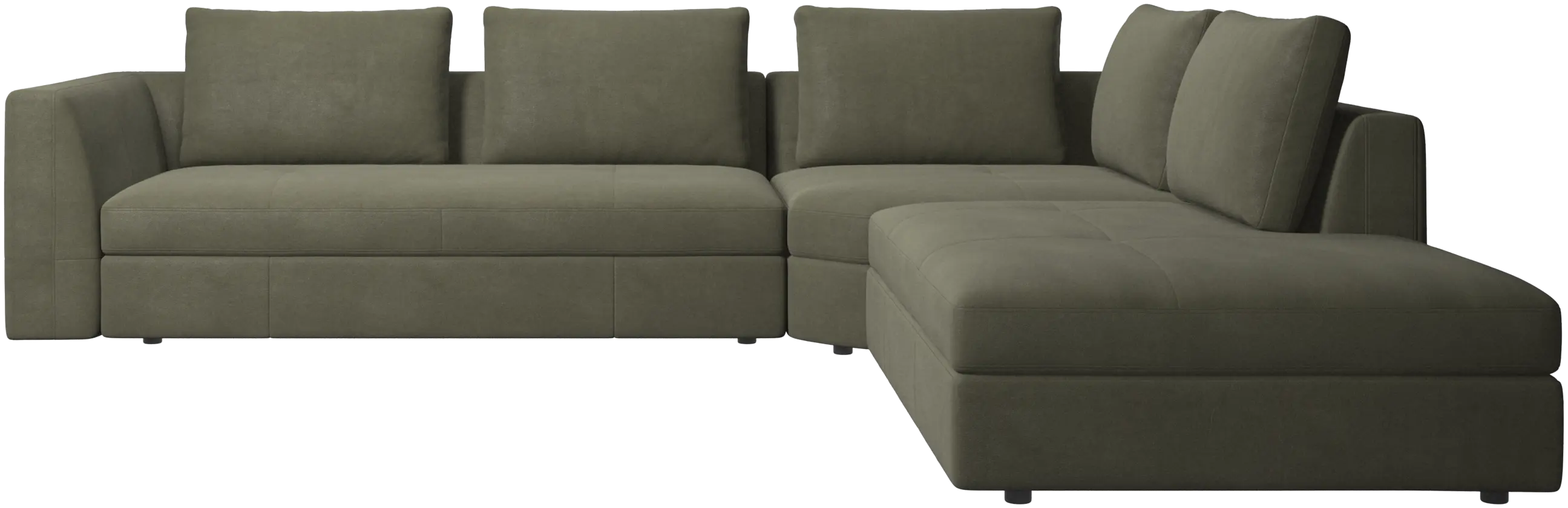 Bergamo corner sofa with lounging unit