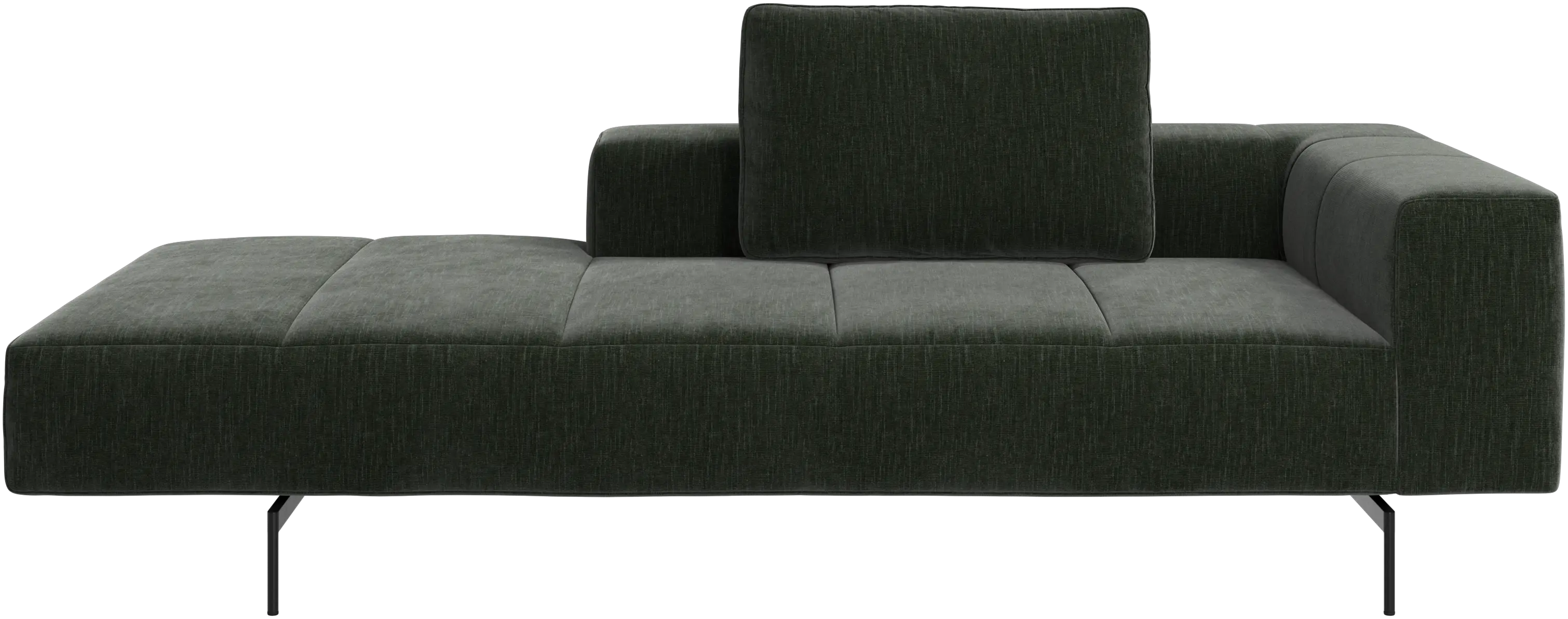Amsterdam Iounging module for sofa, armrest right, open end left