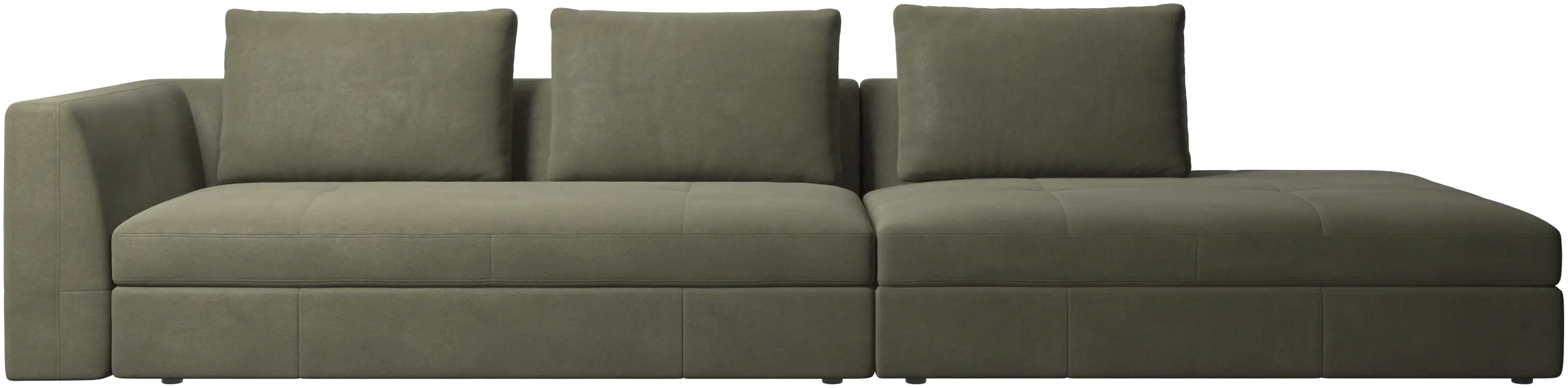 Bergamo sofa with lounging unit
