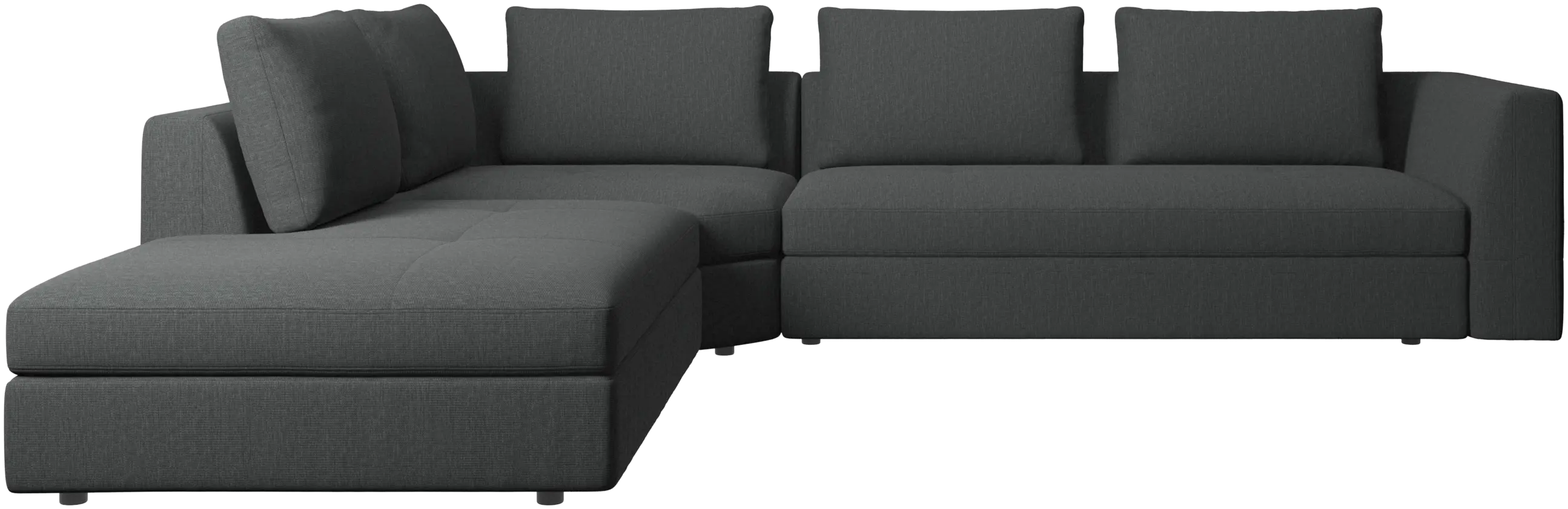 Bergamo corner sofa with lounging unit