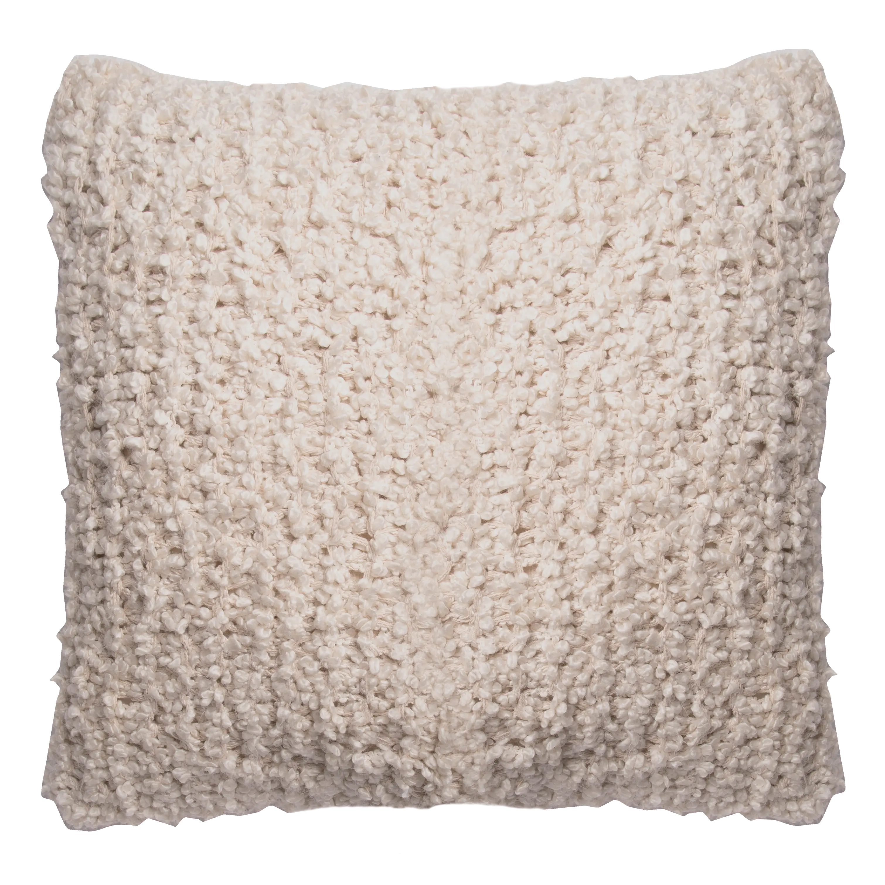 Bouclé heavy cushion