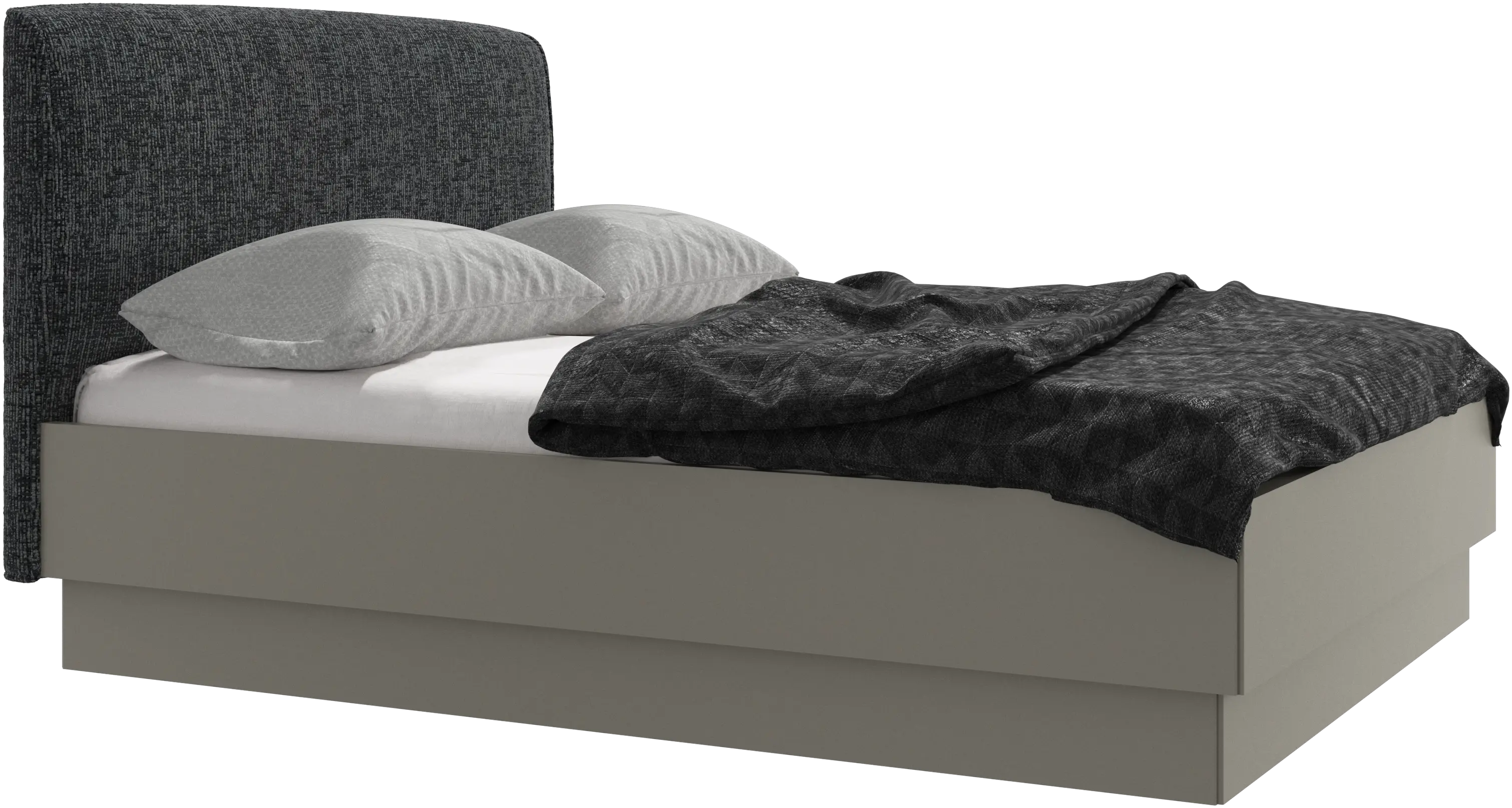 Houston, upholstered bed with storage