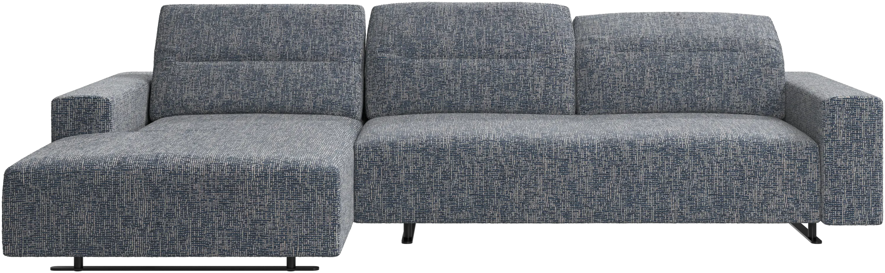Hampton sofa with adjustable back and resting unit left side