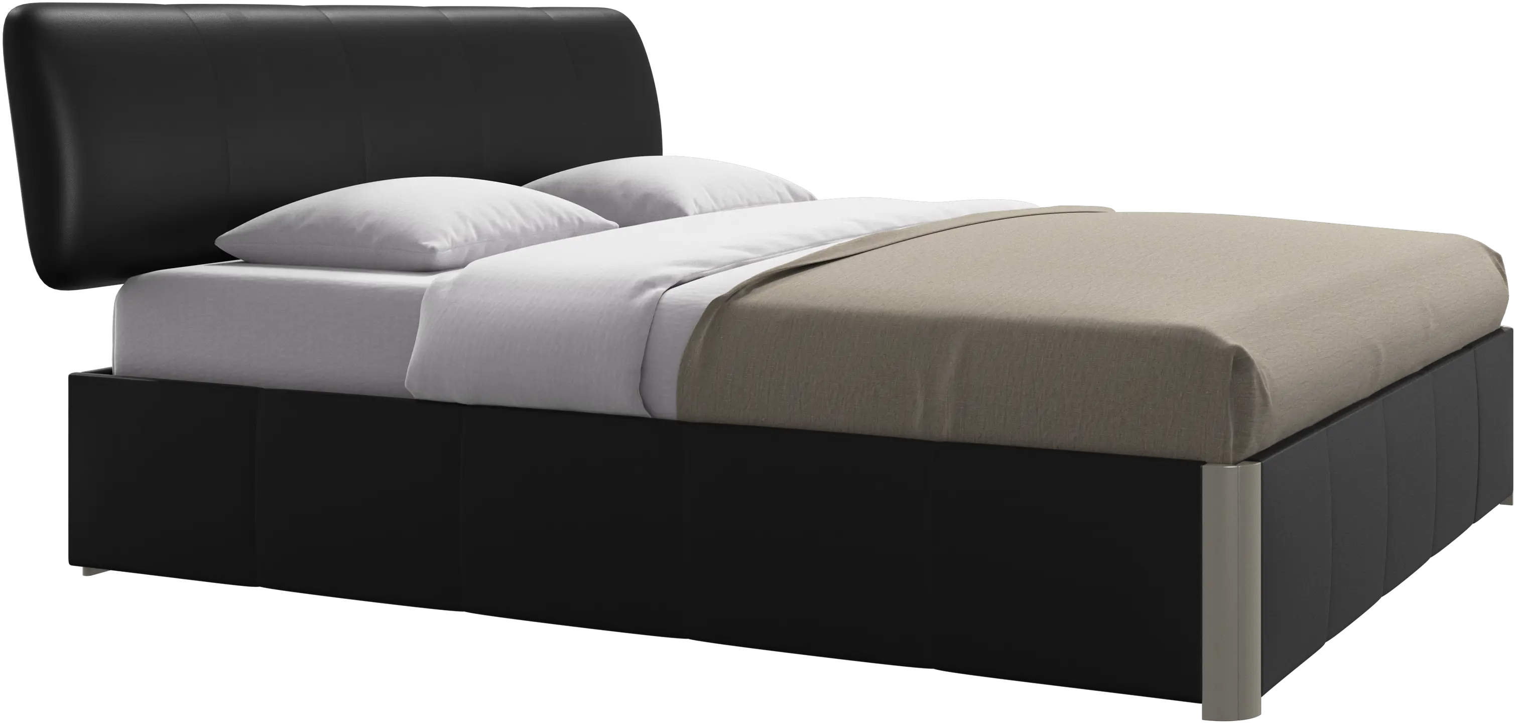 Element bed, bed-mounted headboard, without slats, excl. mattress