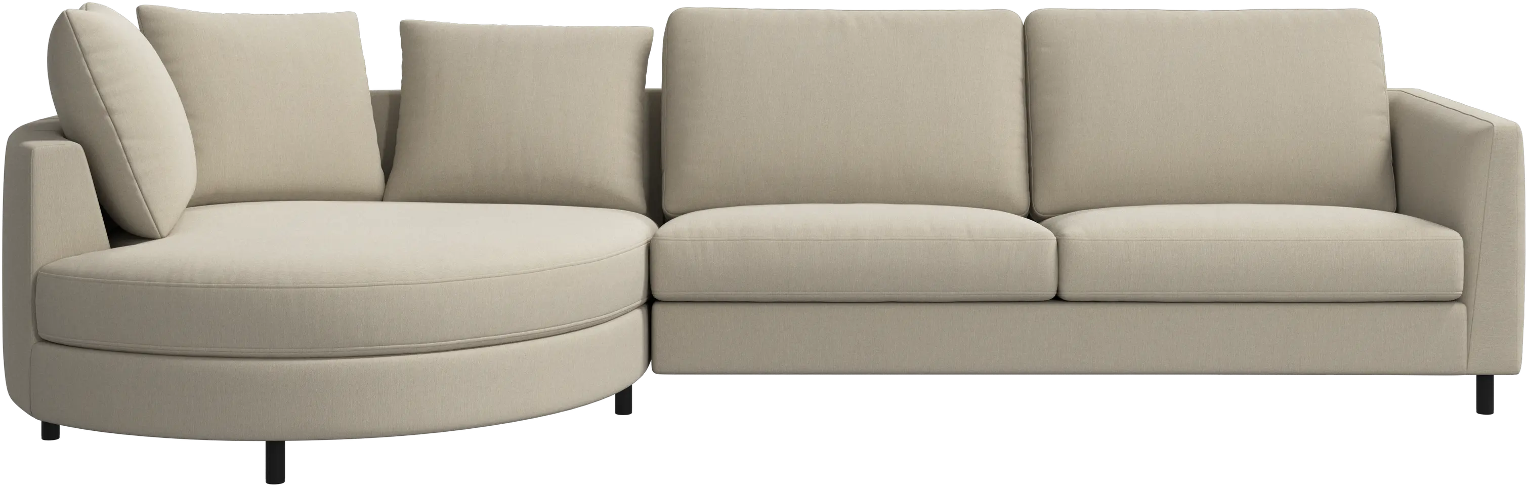 Indivi sofa with chaise longue left