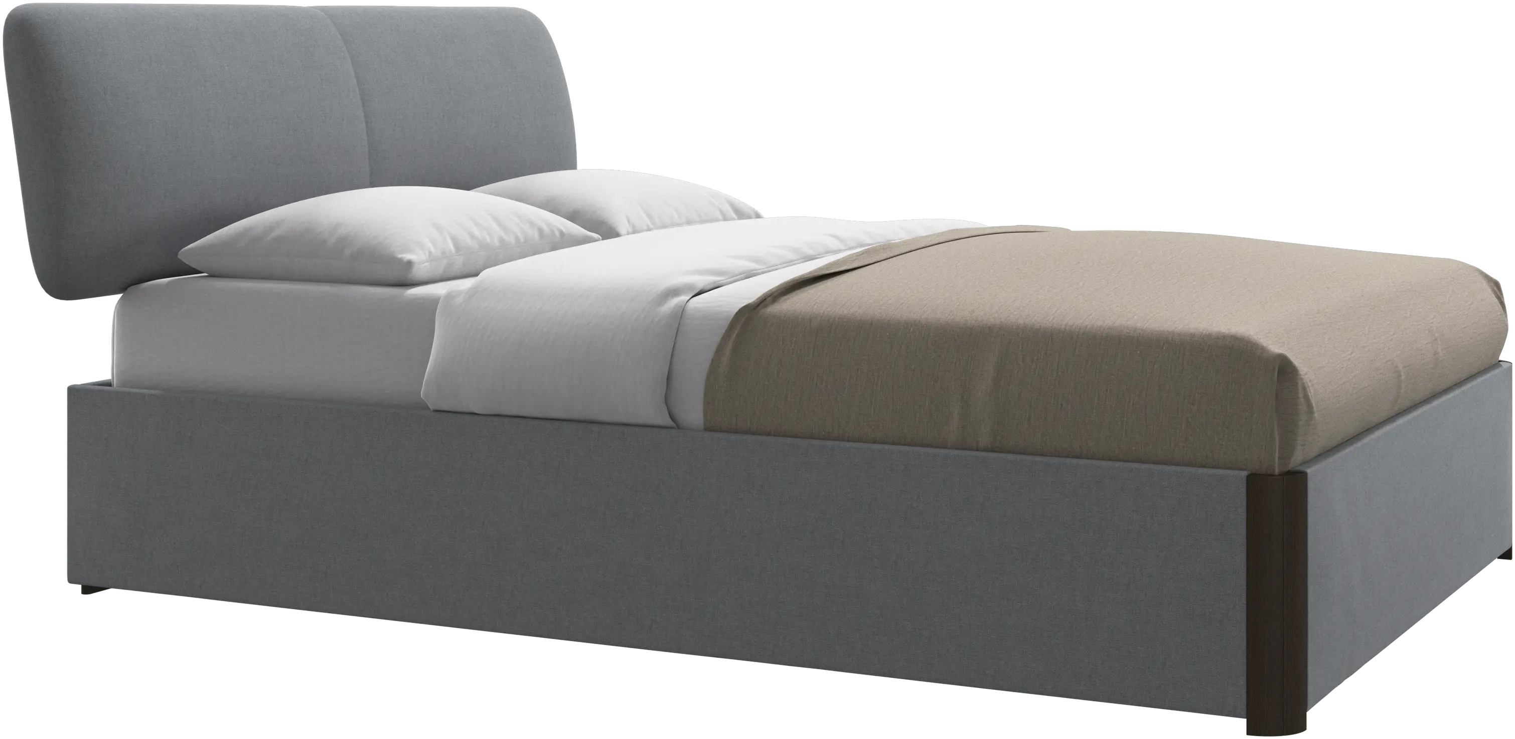 Element Bett, kopfteil bettmontiert, mit Lattenrost, exkl. Matratze