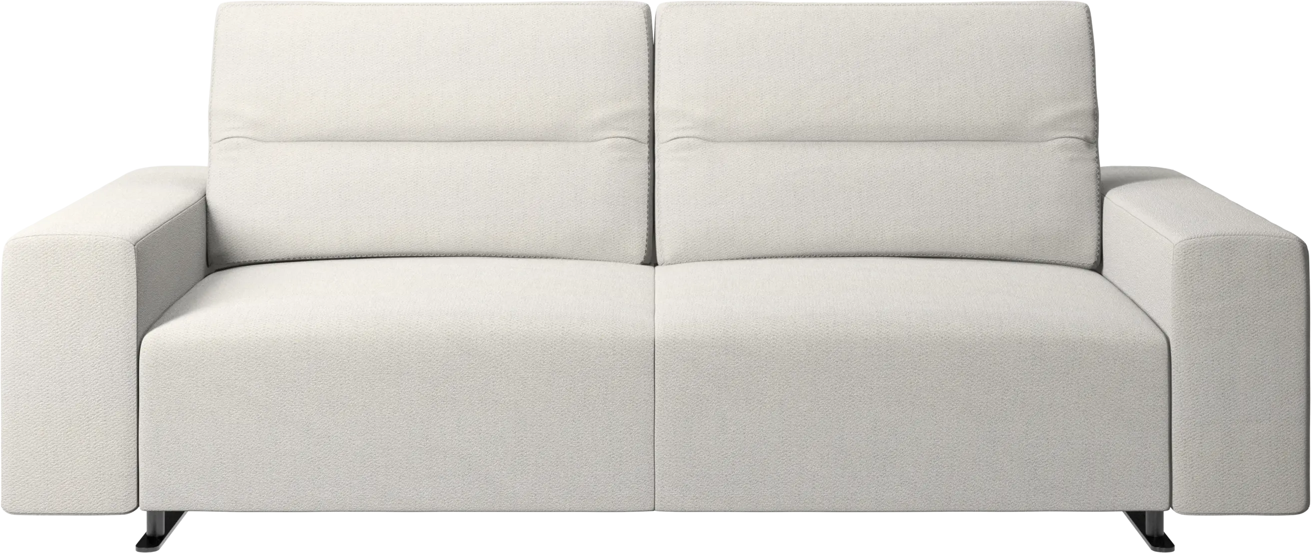 Hampton sofa with adjustable back and storage on the right side