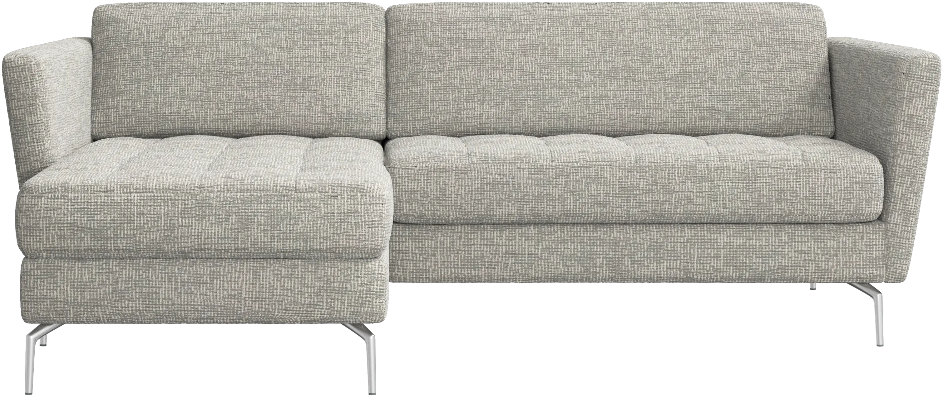 Osaka sofa with resting unit, tufted seat