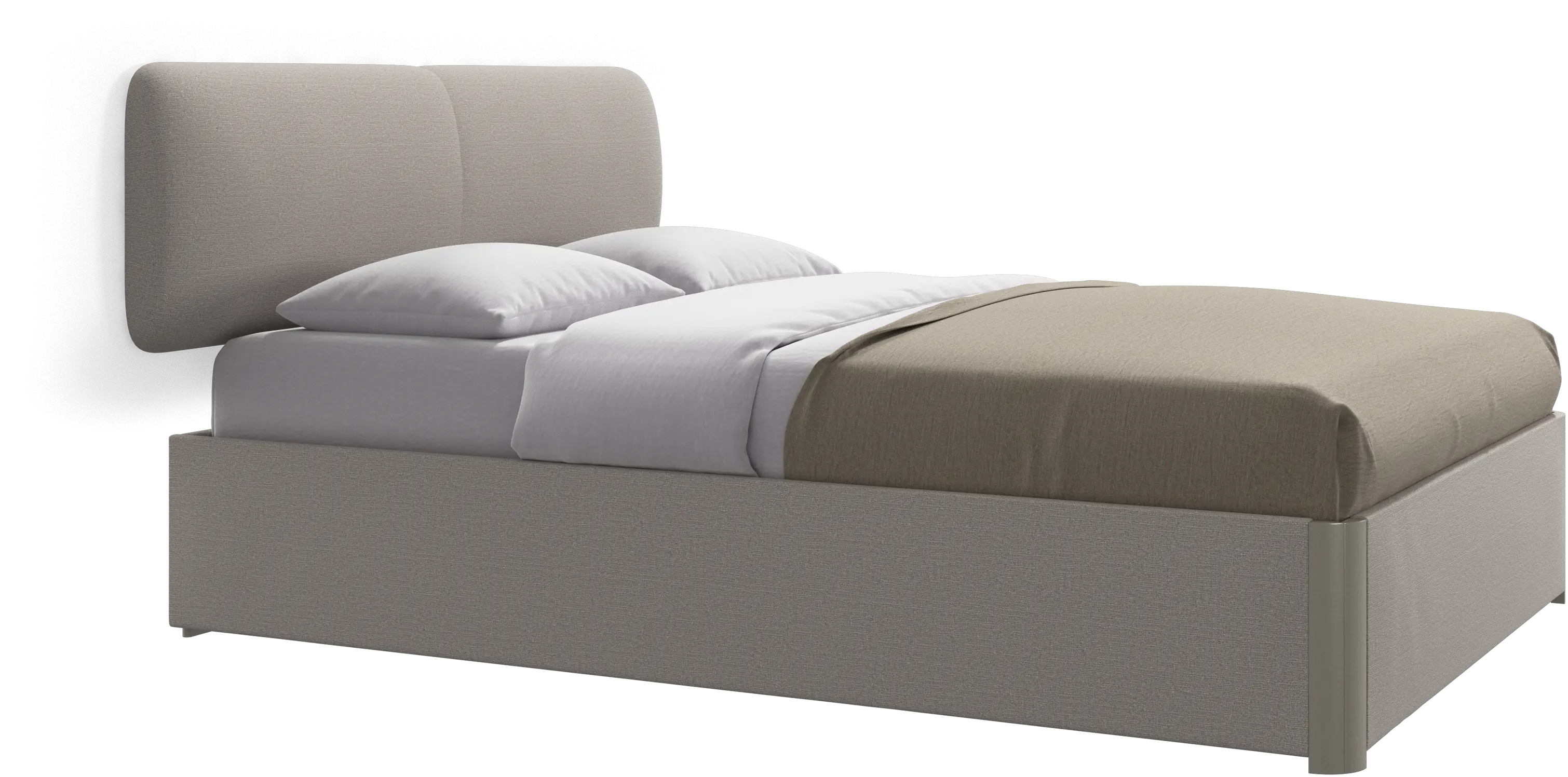 Element bed, wall-mounted headboard, with slats, excl. mattress