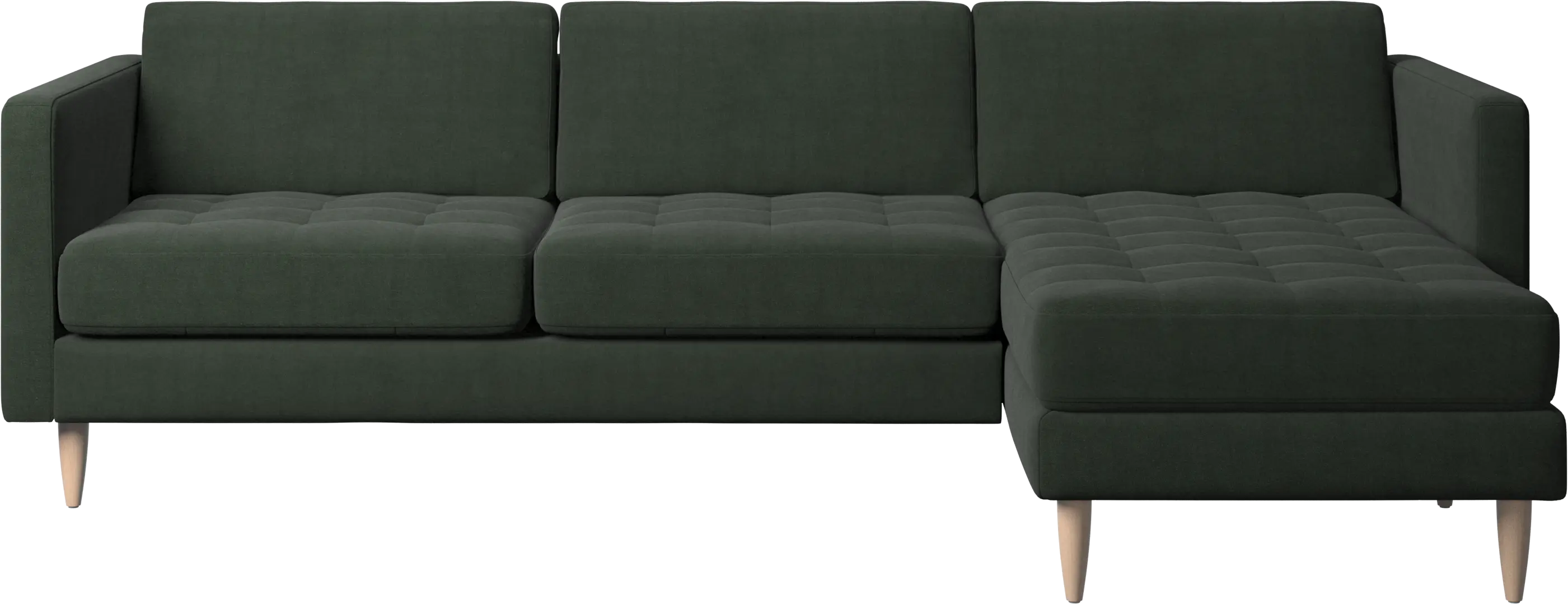 Osaka sofa with resting unit, tufted seat