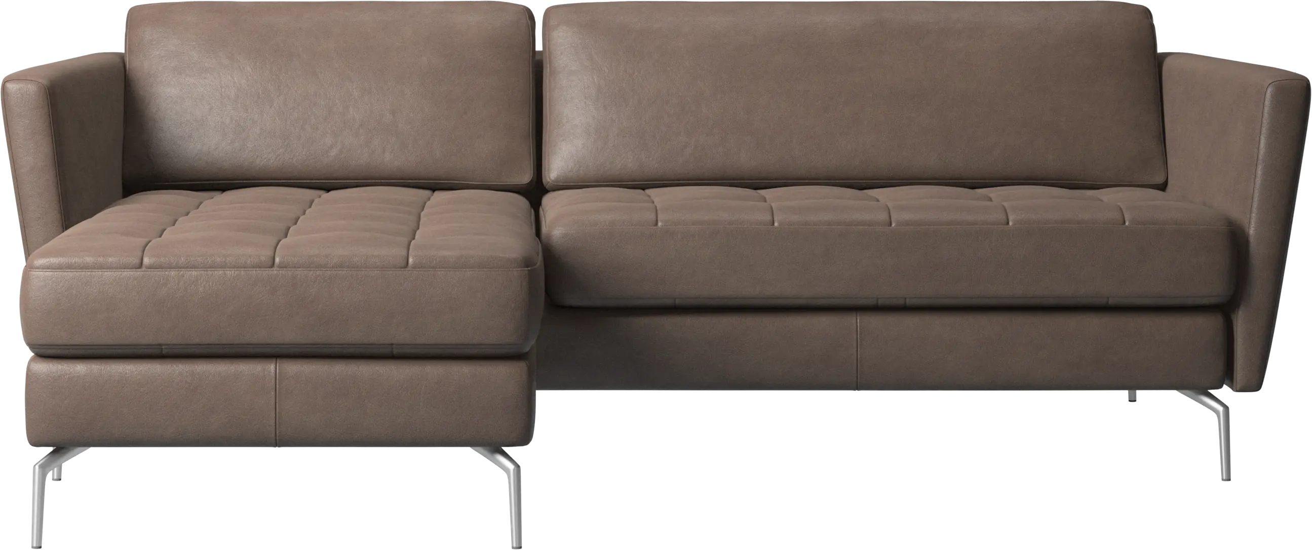 Osaka sofa with resting unit, tufted seat