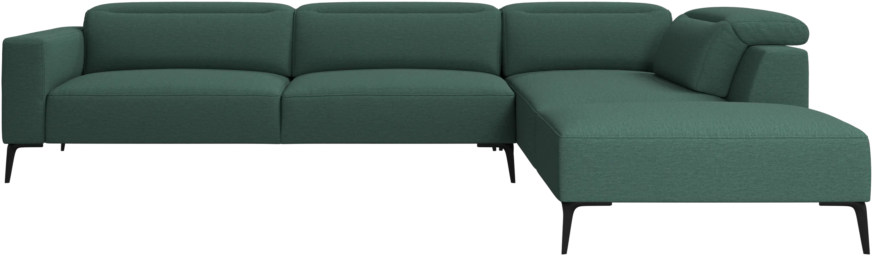 Zürich corner sofa with lounging unit