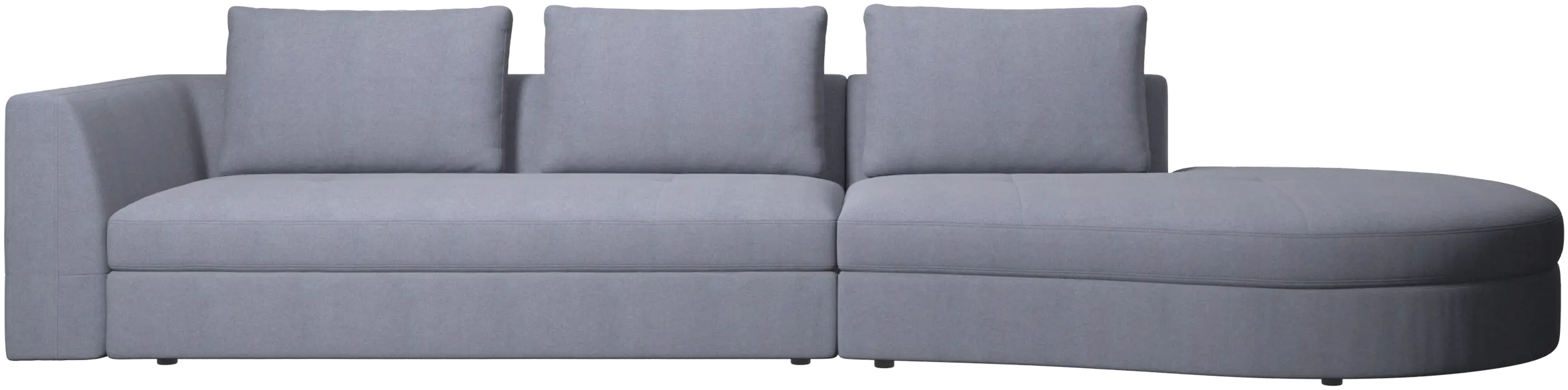 Canapé Bergamo avec module lounging,droite