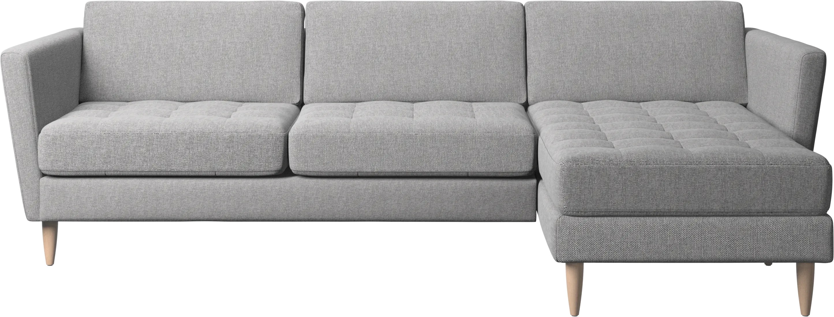 Osaka sofa with resting unit, tufted seat
