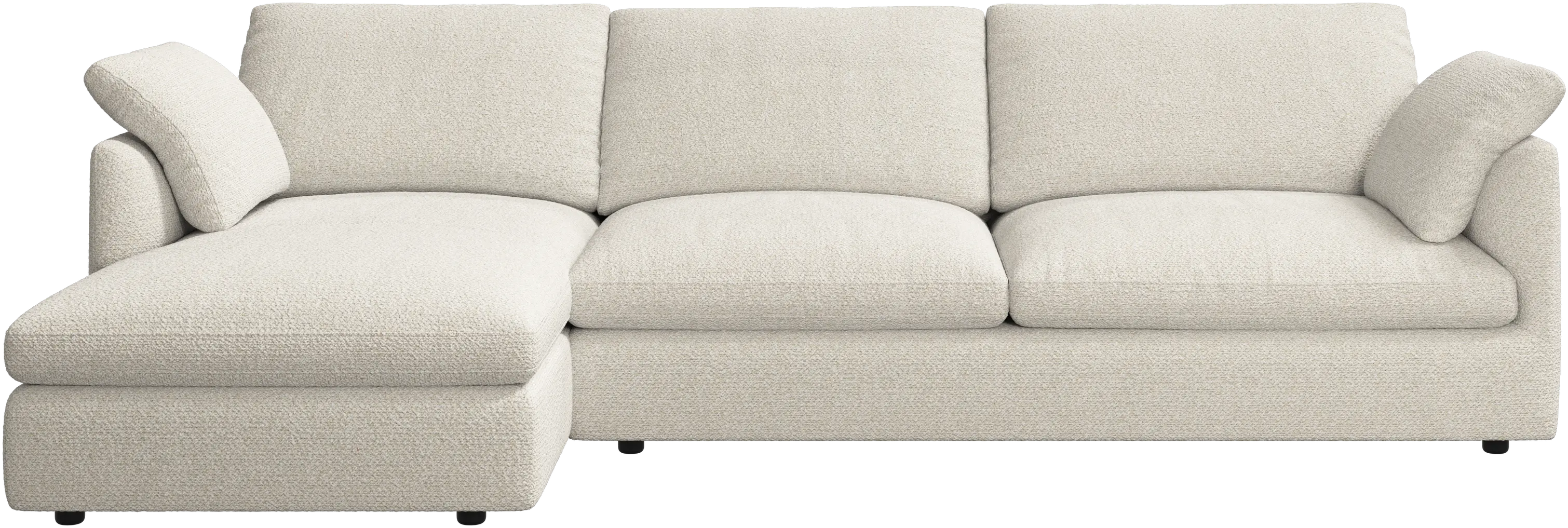 Milano sofa with chaise longue left