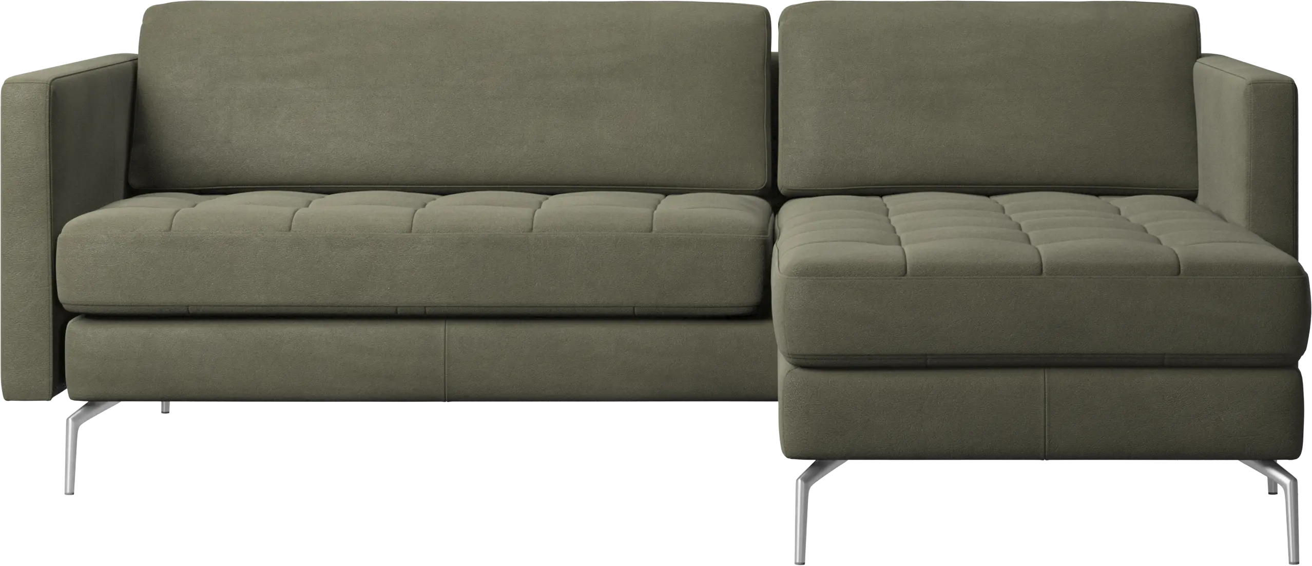 Osaka sofa with resting unit, tufted seat