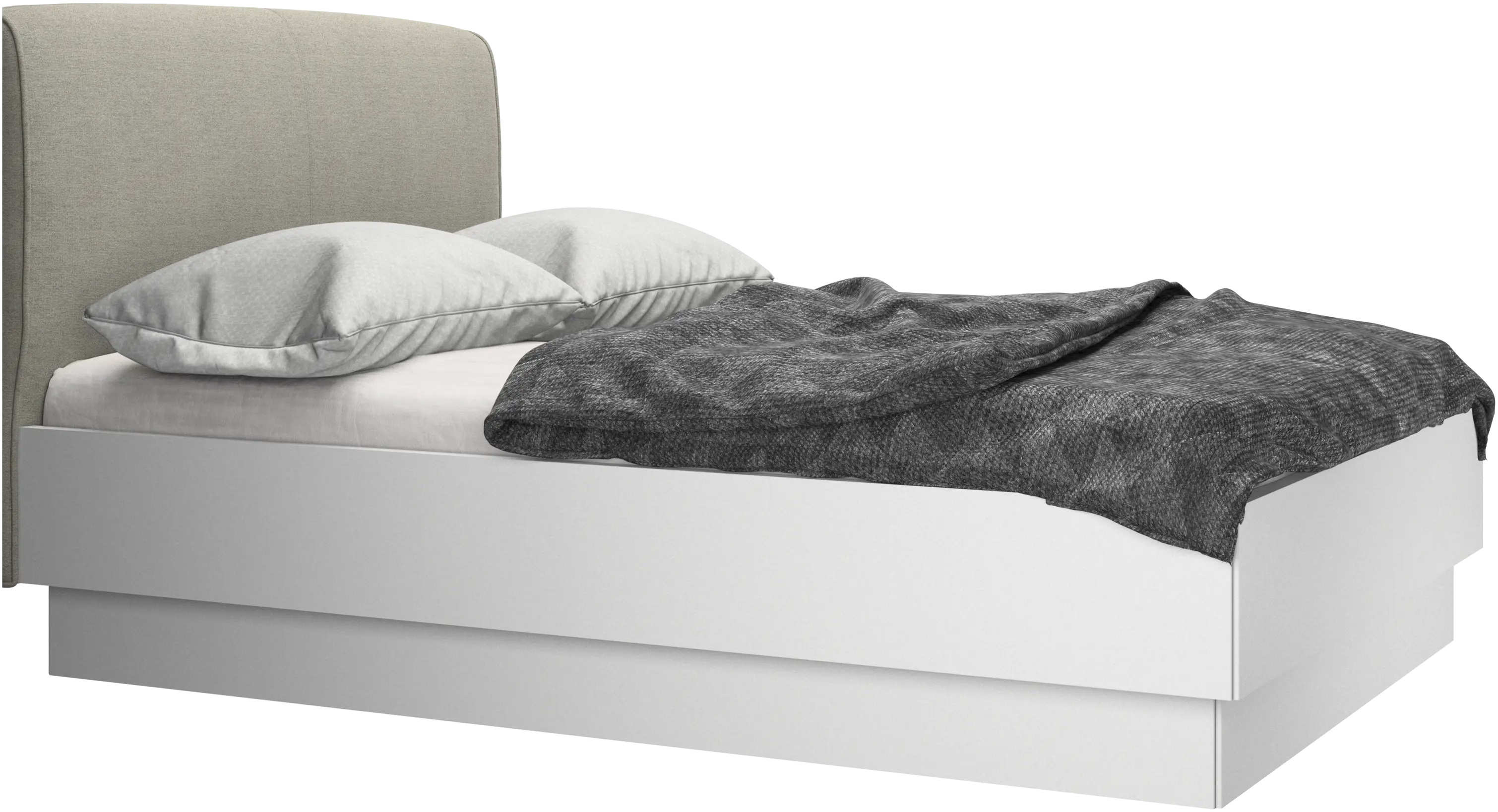 Houston, upholstered bed with storage