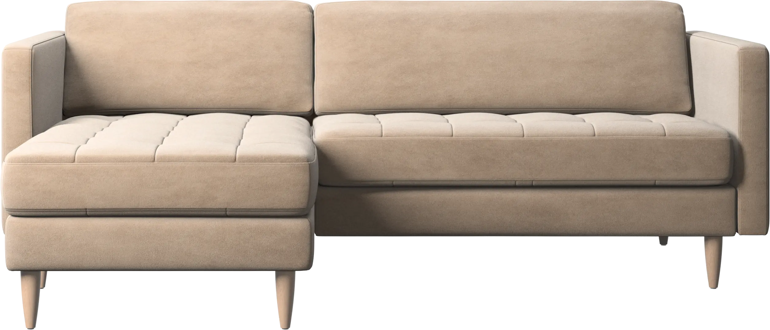 Osaka sofa with resting unit, tufted seat