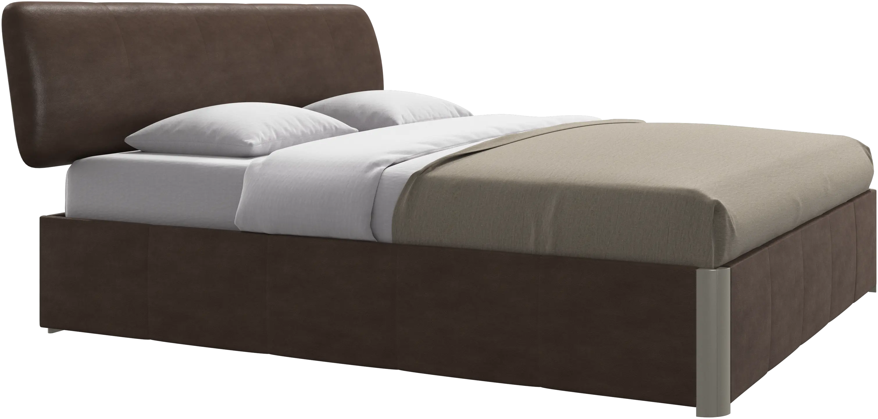 Element bed, bed-mounted headboard, with slats, excl. mattress